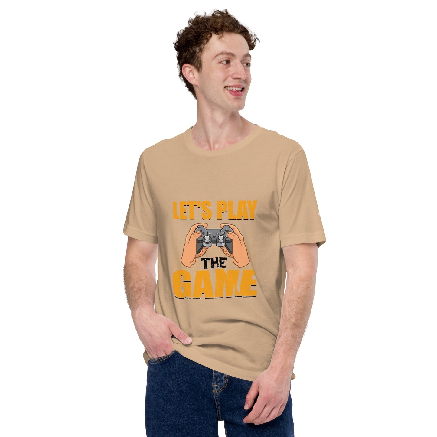 Let's Play the Game in Dark Text - Unisex t-shirt by DarkByteGear
