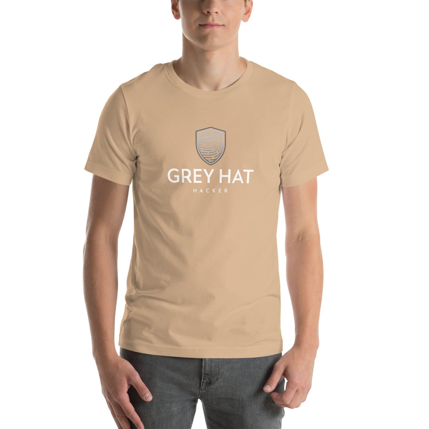 Grey Hat Hacker - Short-Sleeve Unisex T-Shirt by DarkByteGear
