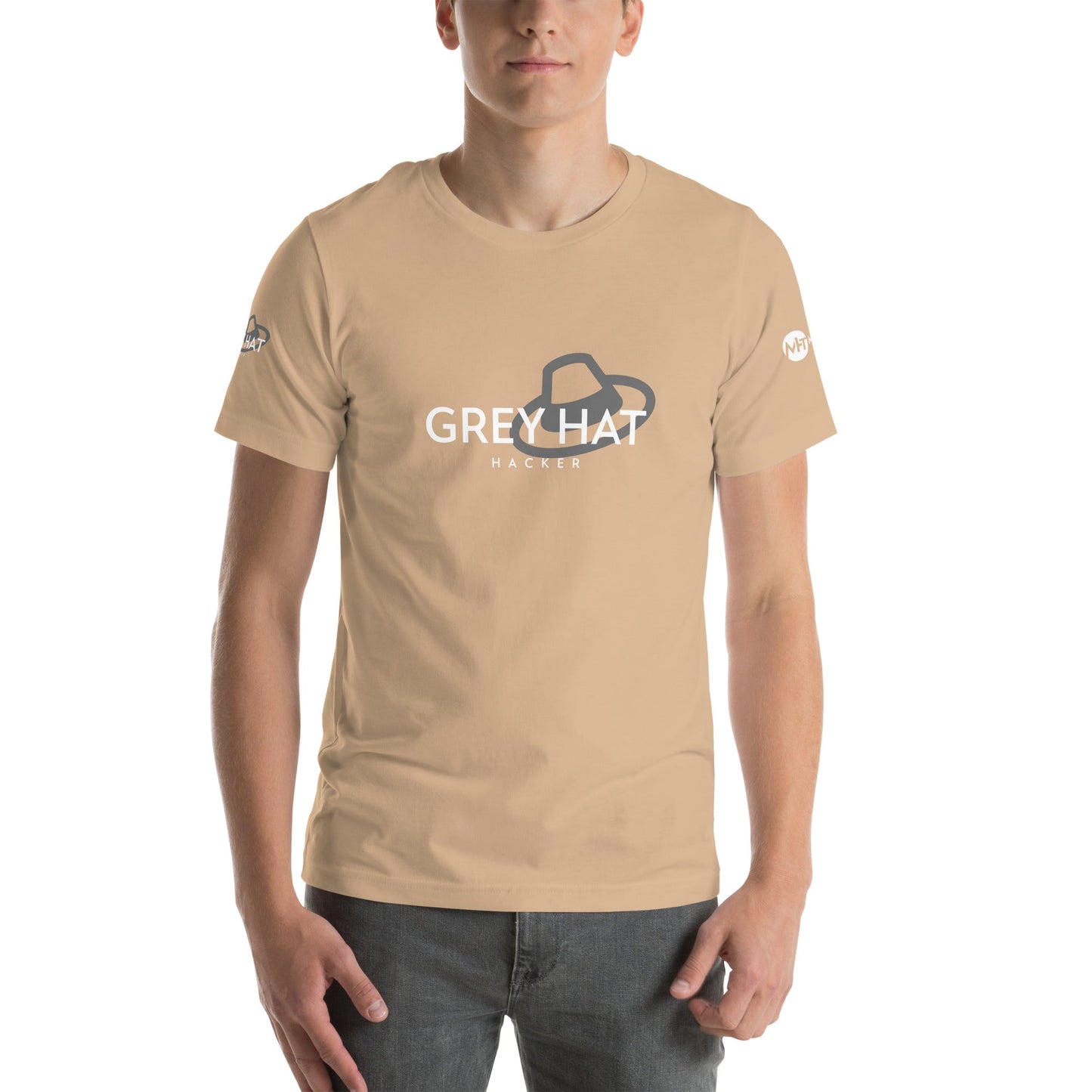 Grey Hat Hacker - Short-Sleeve Unisex T-Shirt by DarkByteGear