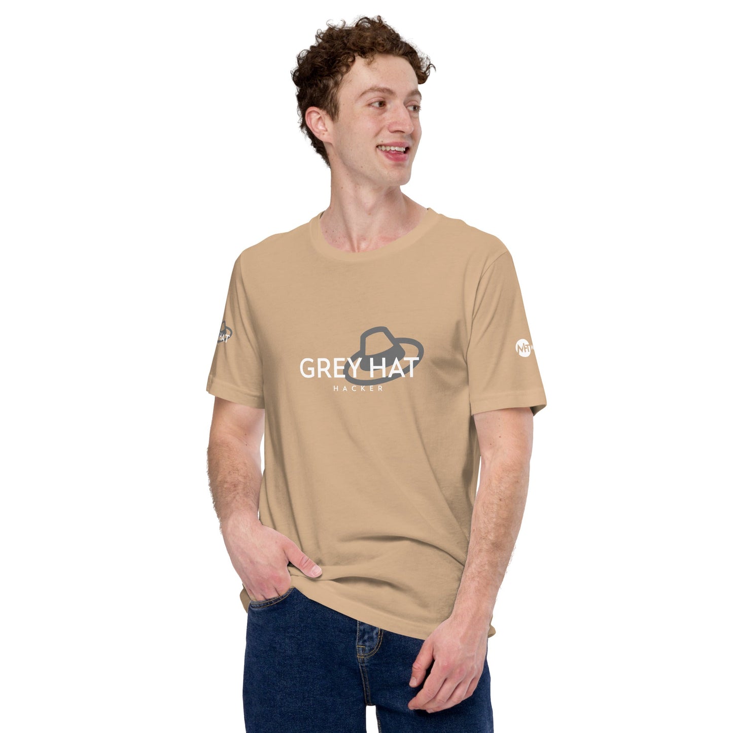 Grey Hat Hacker - Short-Sleeve Unisex T-Shirt by DarkByteGear