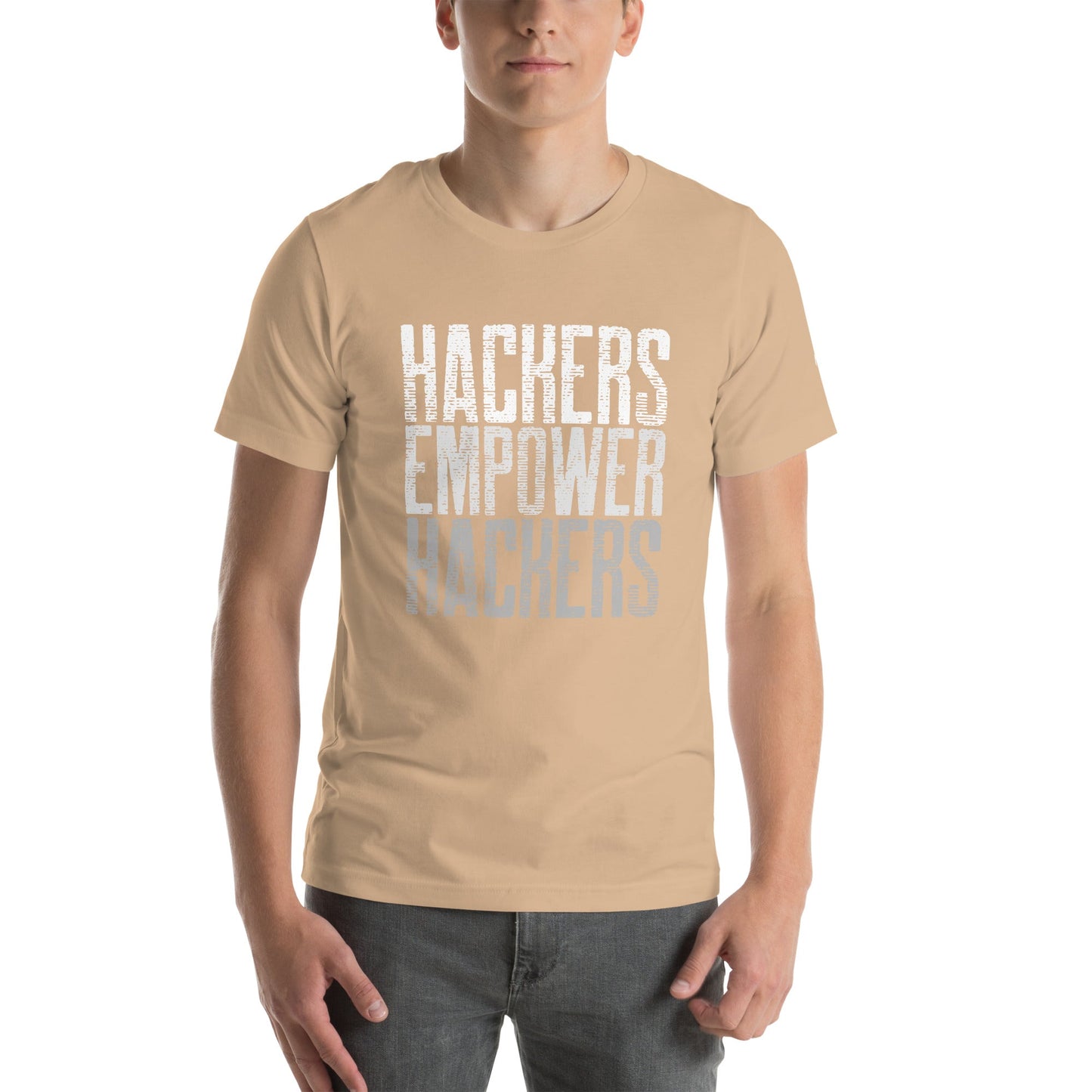 Hackers Empower Hackers V1 - Unisex t-shirt by DarkByteGear