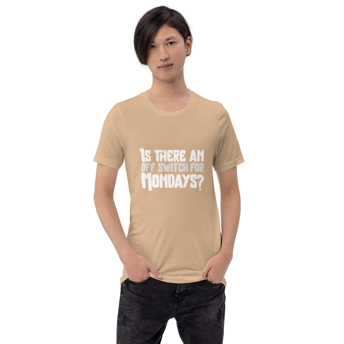 Is there an OFF switch for Mondays? - Unisex t-shirt by DarkByteGear
