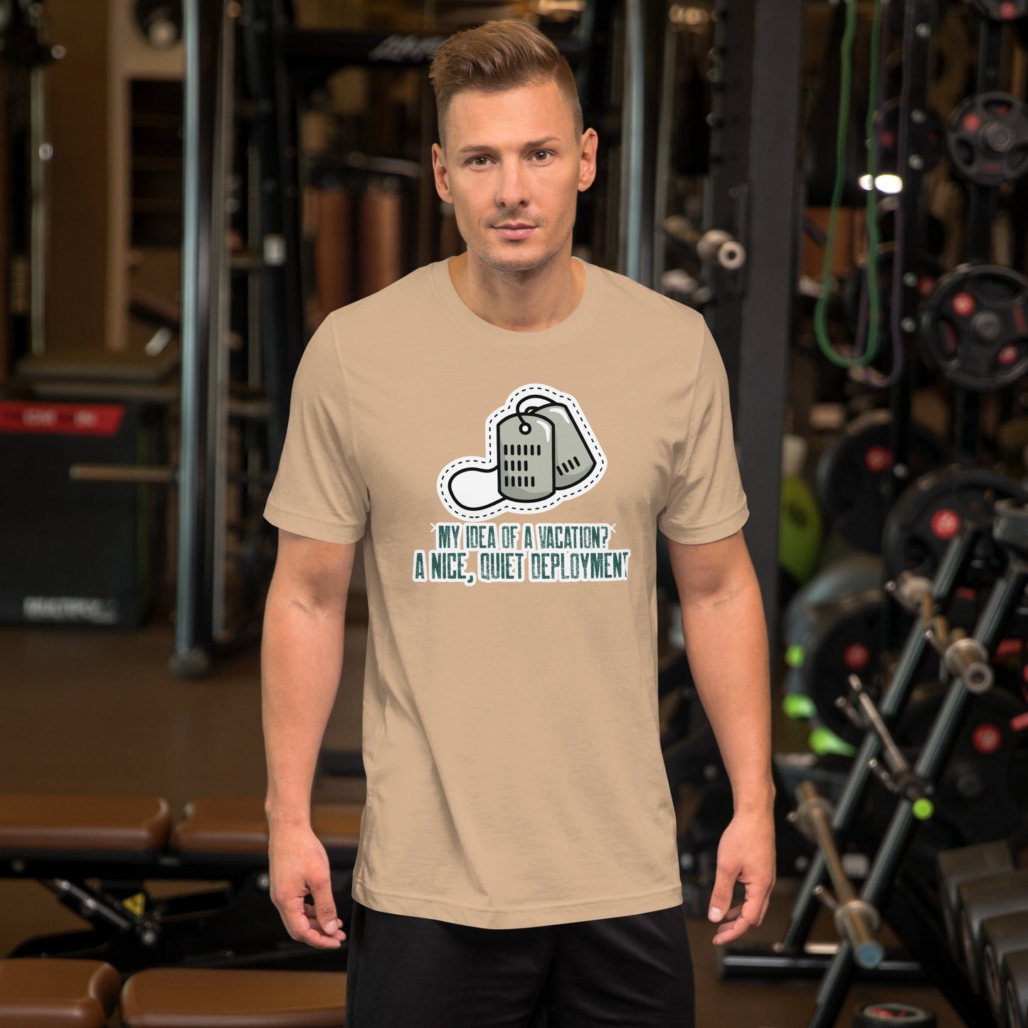 My idea of a vacation? A nice, quiet deployment v1 - Unisex t-shirt by DarkByteGear