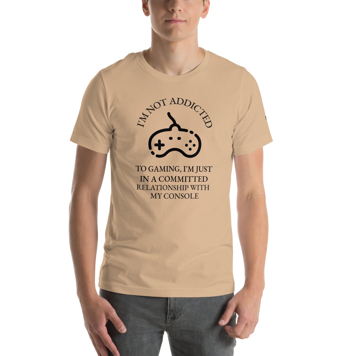 I'm not addicted to gaming - Unisex t-shirt by DarkByteGear