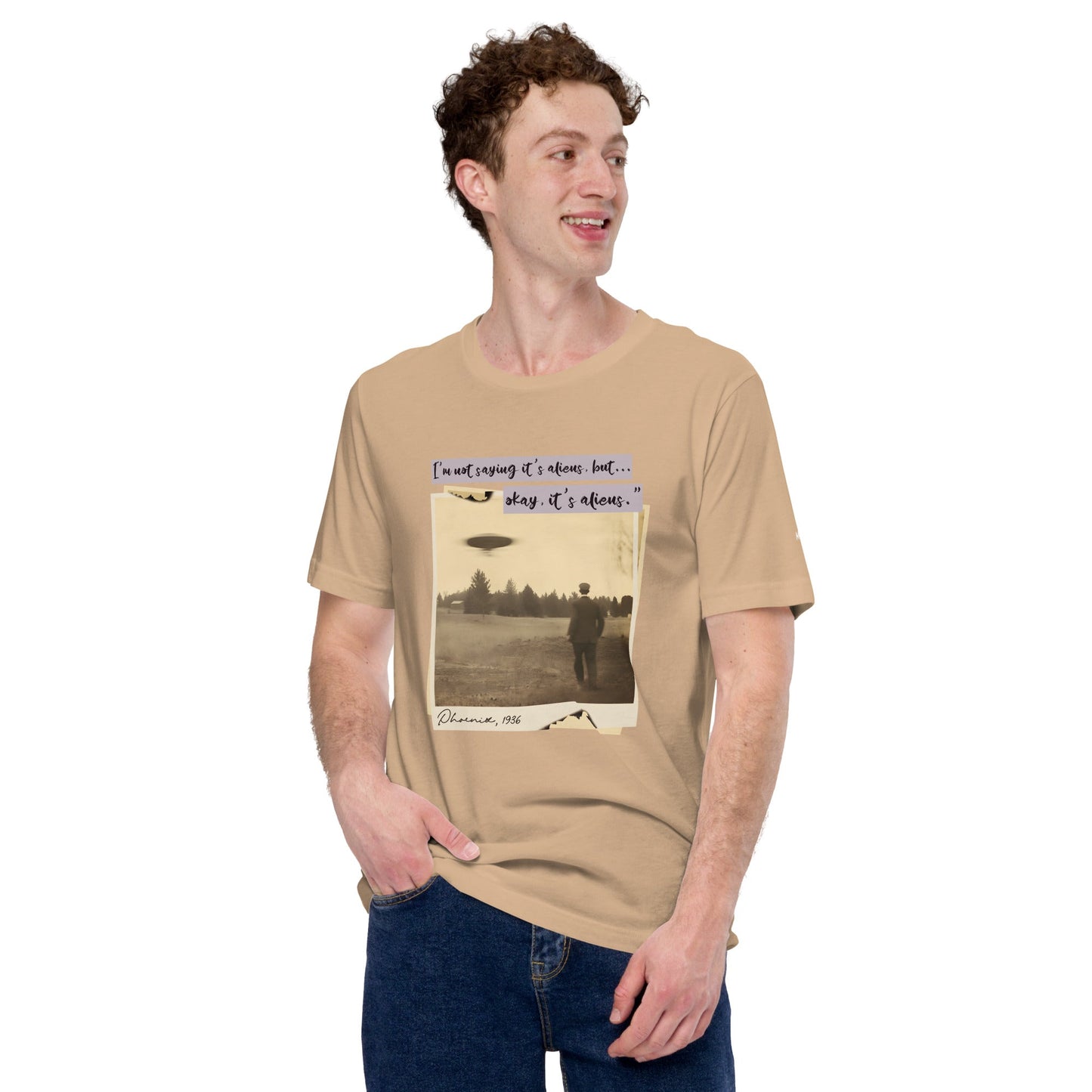 I am not saying it's aliens but, Okay! it's aliens V1 - Unisex t-shirt by DarkByteGear