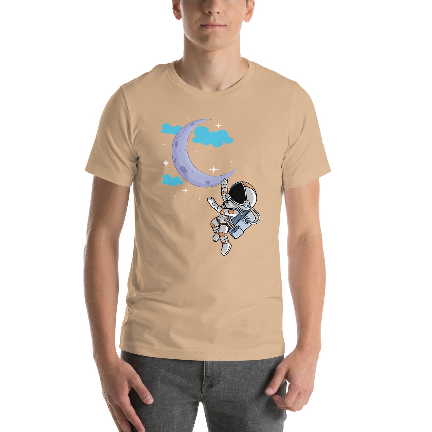 Full Moon Astronaut - Unisex t-shirt by DarkByteGear