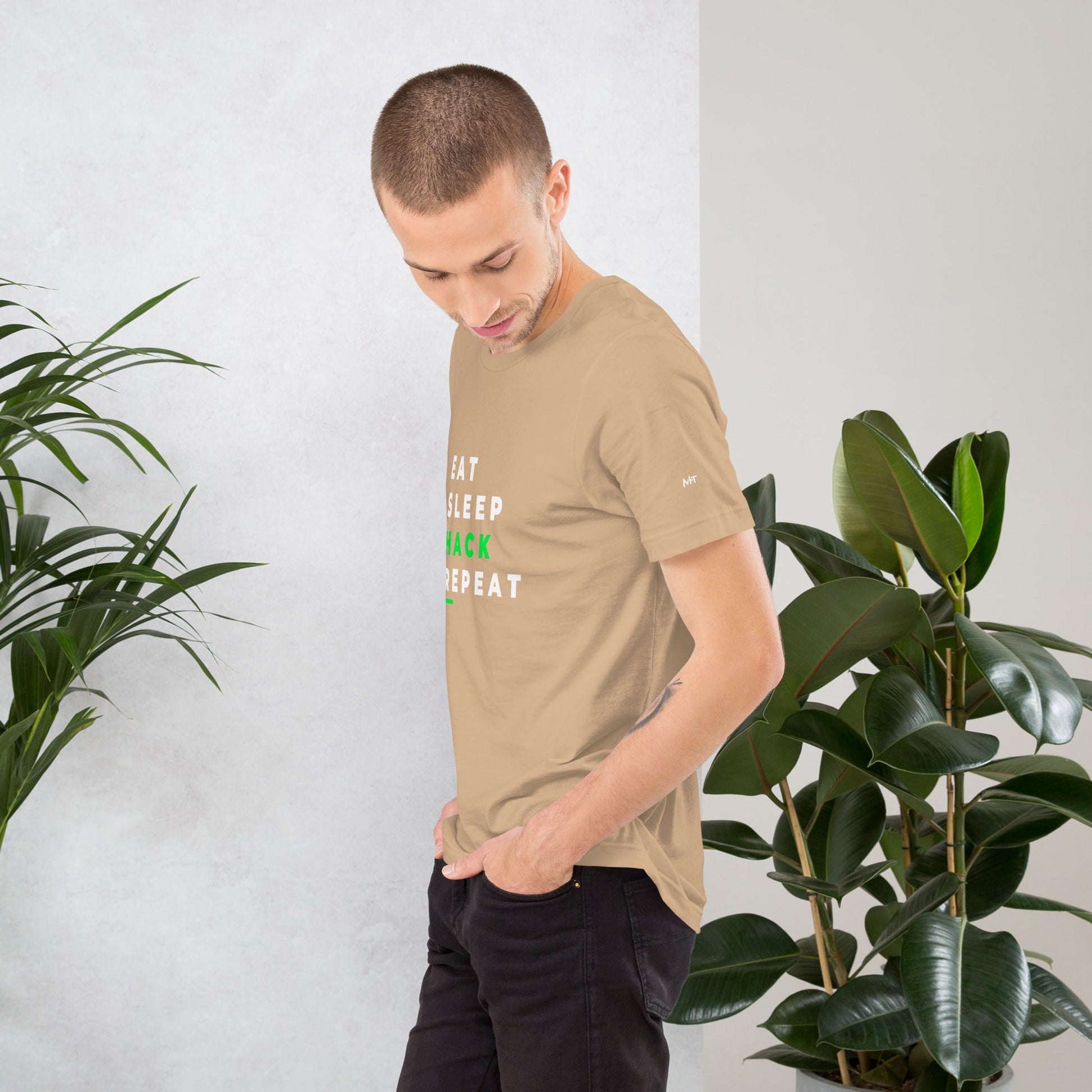 Eat, Sleep, Hack, Repeat V2 - Unisex t-shirt by DarkByteGear