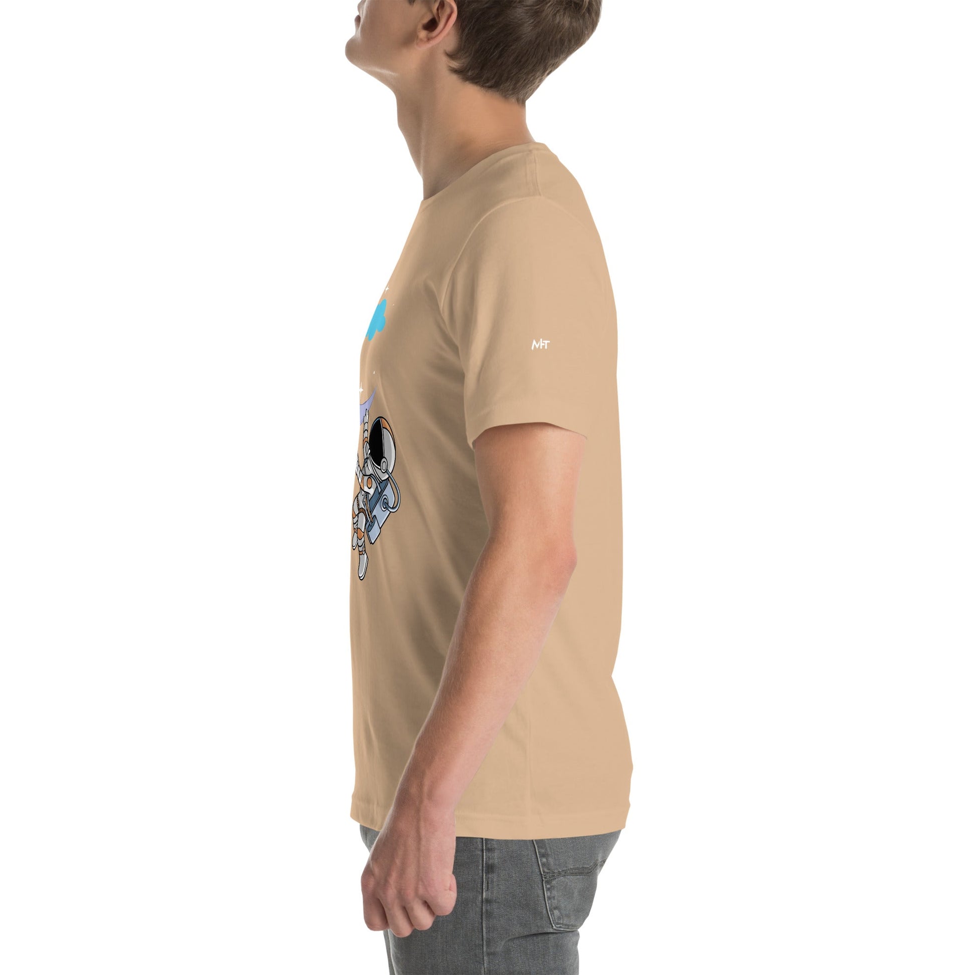 Full Moon Astronaut - Unisex t-shirt by DarkByteGear
