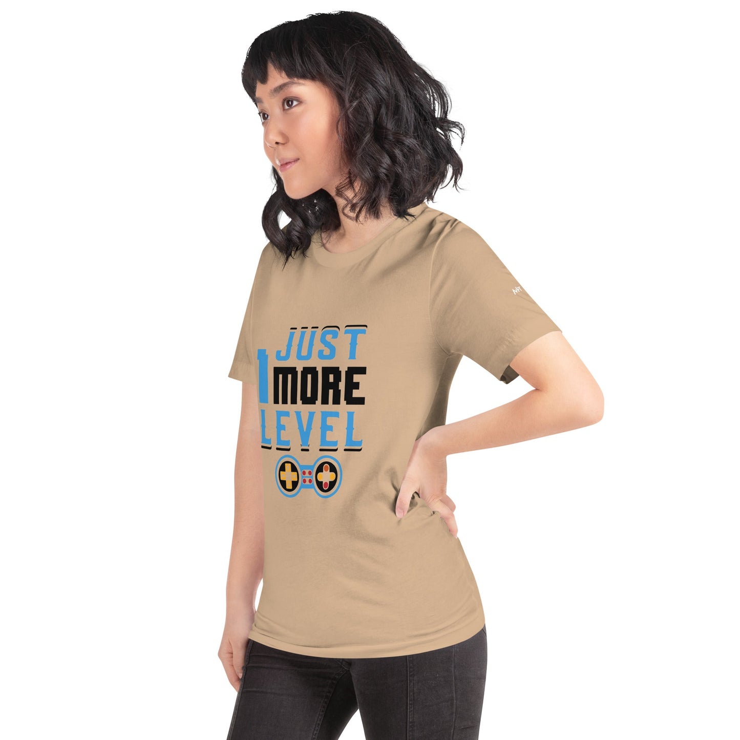 Just 1 More Level in Dark Text - Unisex t-shirt by DarkByteGear