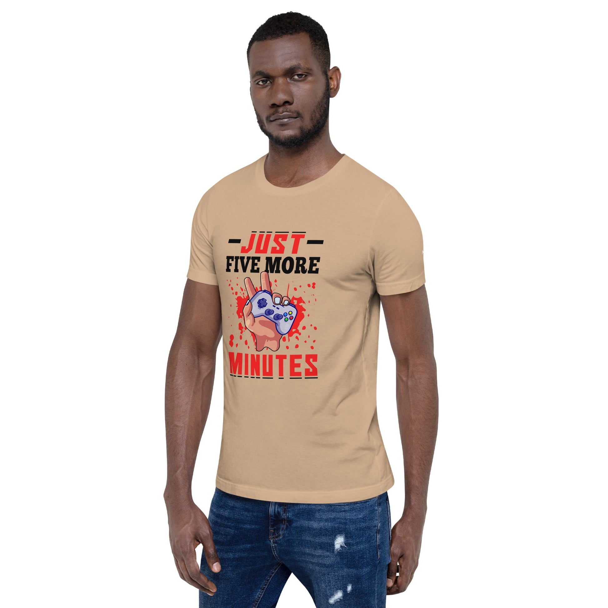 Just 5 more Minutes Rima in Dark Text - Unisex t-shirt by DarkByteGear