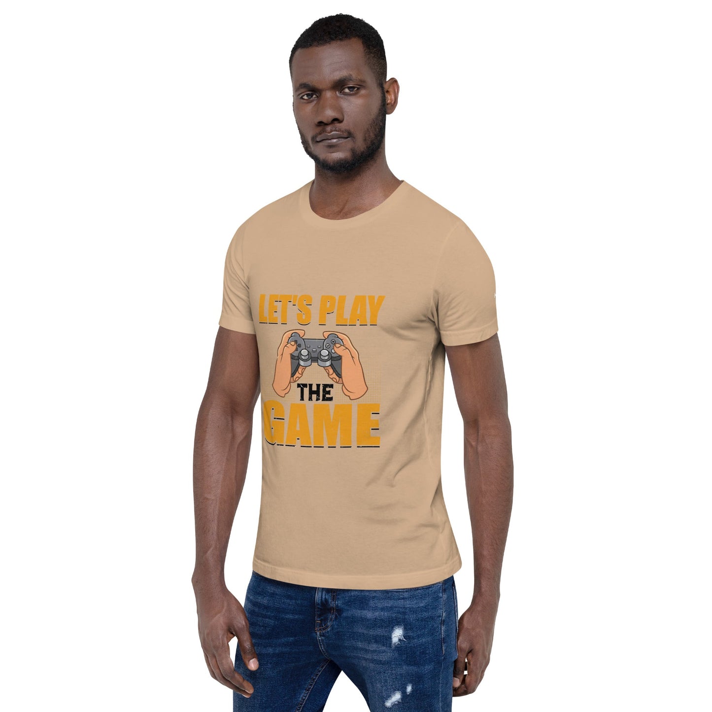 Let's Play the Game in Dark Text - Unisex t-shirt by DarkByteGear