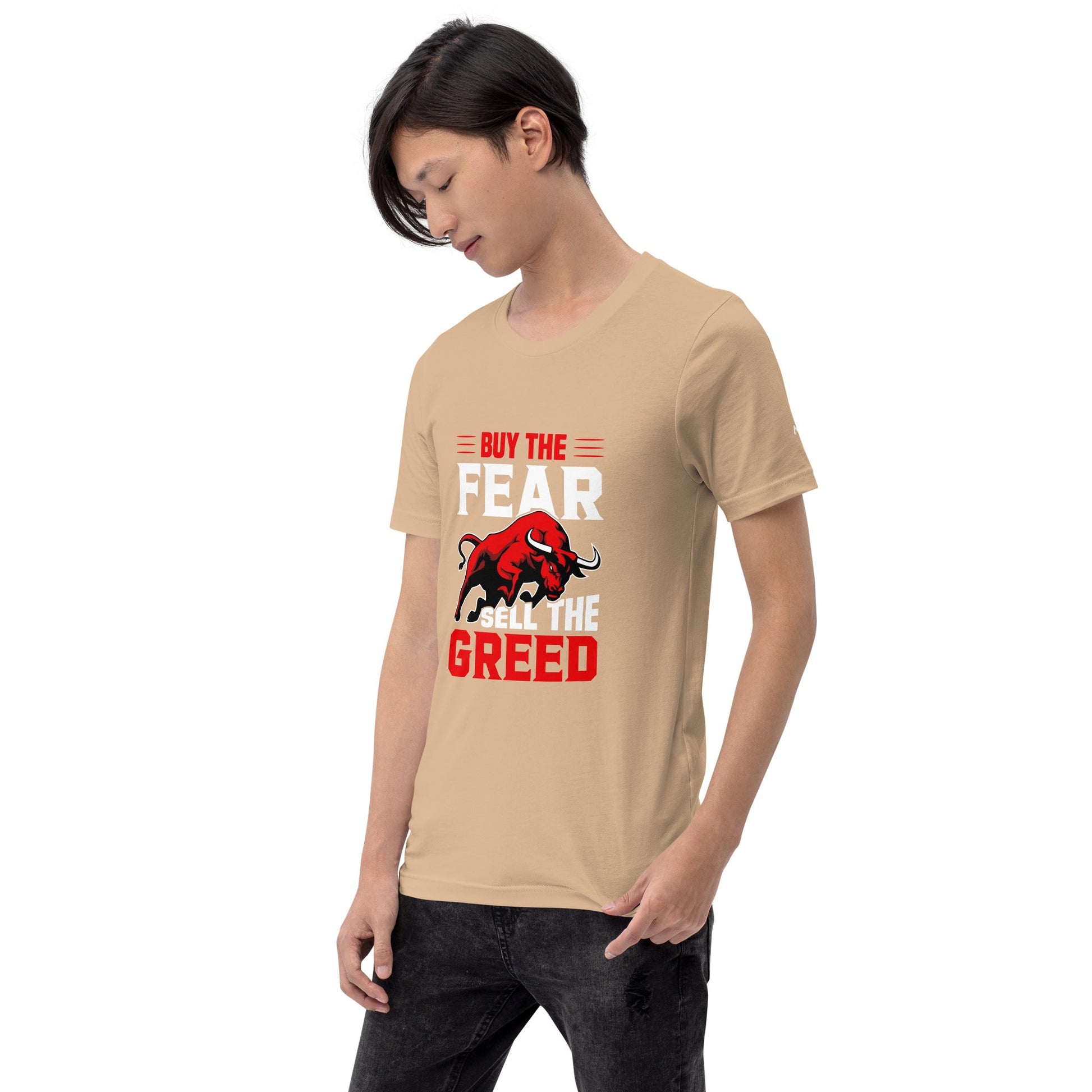 Buy the Fear; Sell the Greed V1 - Unisex t-shirt by DarkByteGear