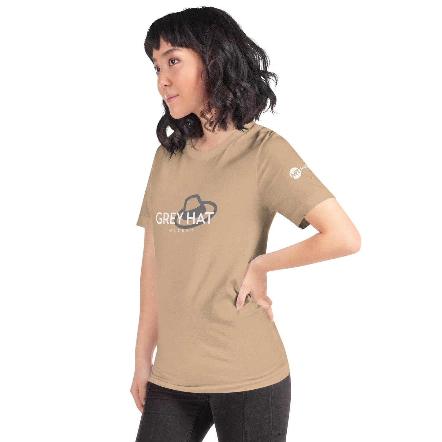 Grey Hat Hacker - Short-Sleeve Unisex T-Shirt by DarkByteGear