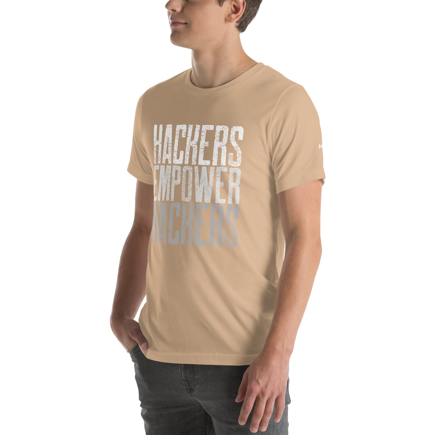 Hackers Empower Hackers V1 - Unisex t-shirt by DarkByteGear