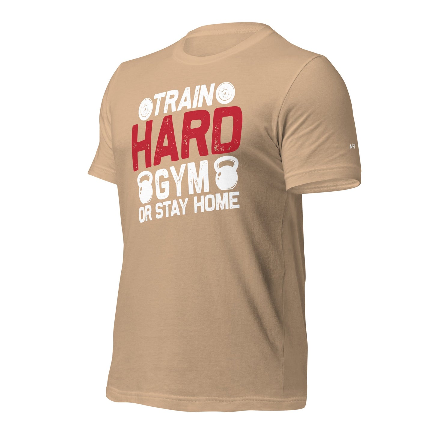 Train Hard - Unisex t-shirt (back print) by DarkByteGear