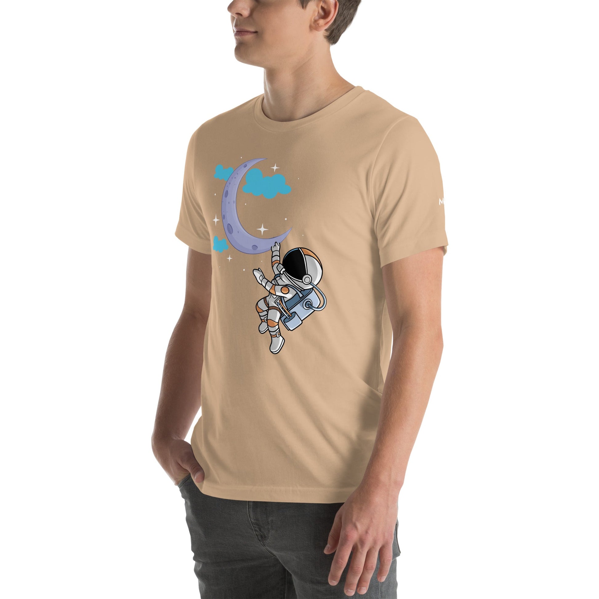 Full Moon Astronaut - Unisex t-shirt by DarkByteGear