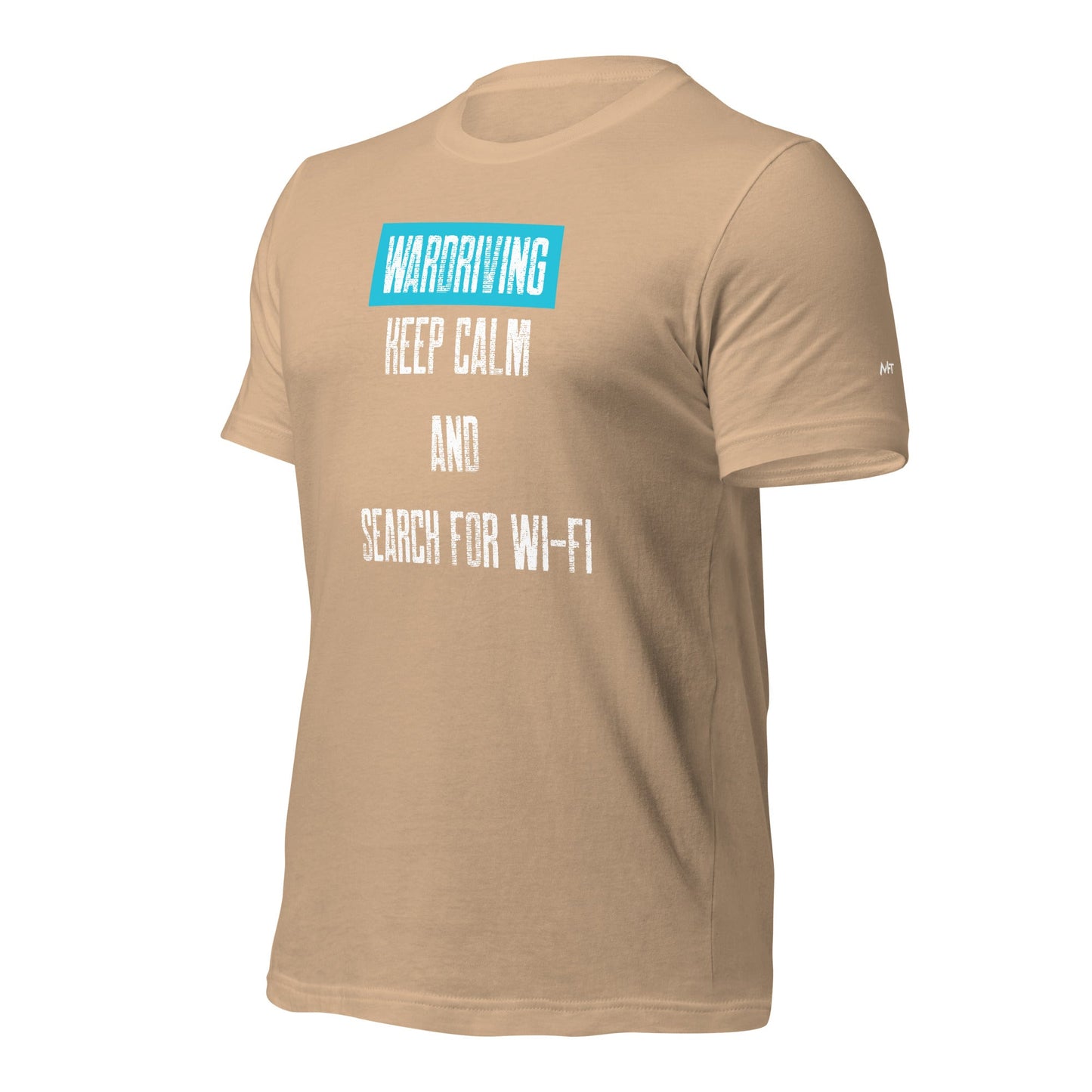 Wardriving Keep calm and search for Wi-Fi - Unisex t-shirt by DarkByteGear
