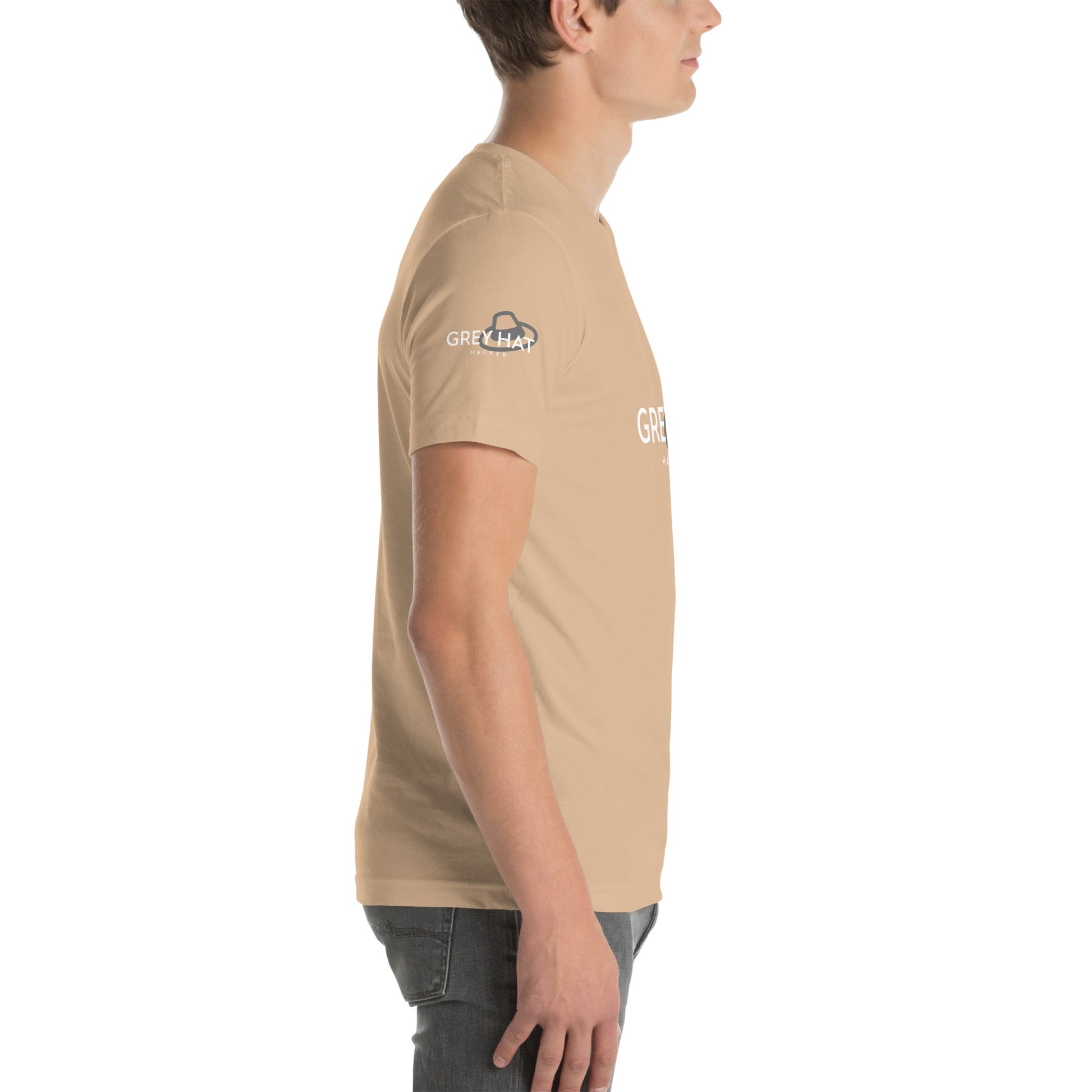Grey Hat Hacker - Short-Sleeve Unisex T-Shirt by DarkByteGear