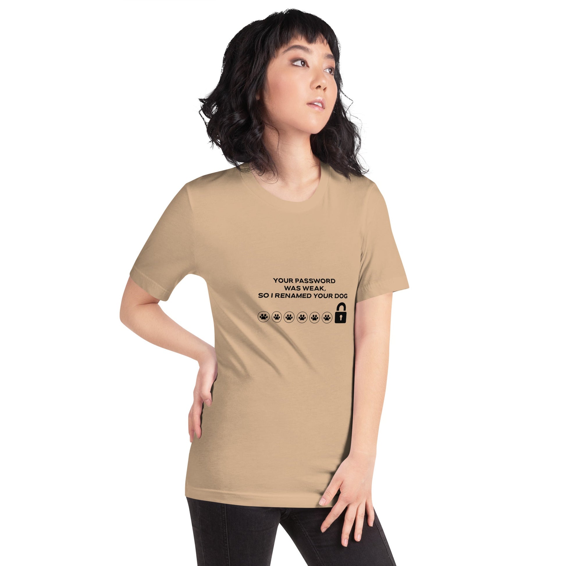 Your Password was Weak, So I Renamed Your Dog in Dark Text - Unisex t-shirt by DarkByteGear