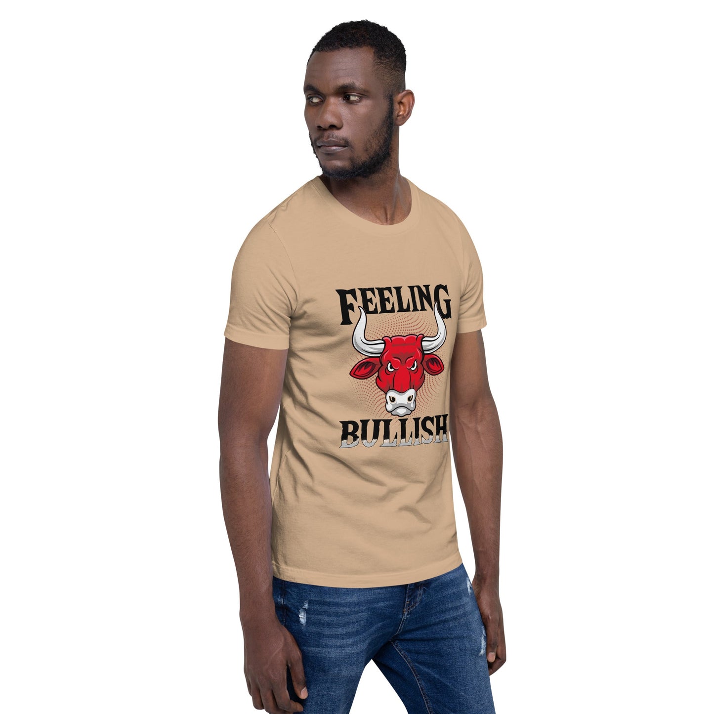 Feeling Bullish in Dark Text - Unisex t-shirt by DarkByteGear