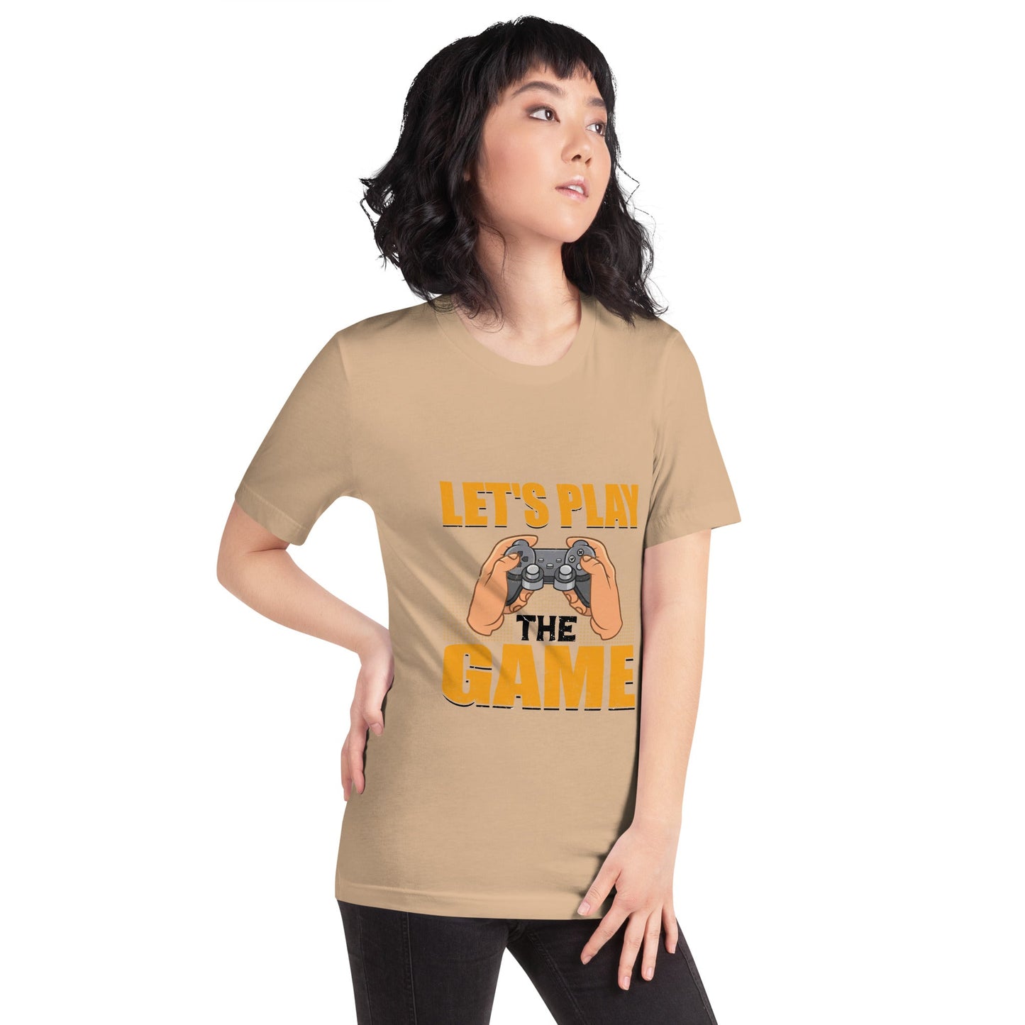Let's Play the Game in Dark Text - Unisex t-shirt by DarkByteGear