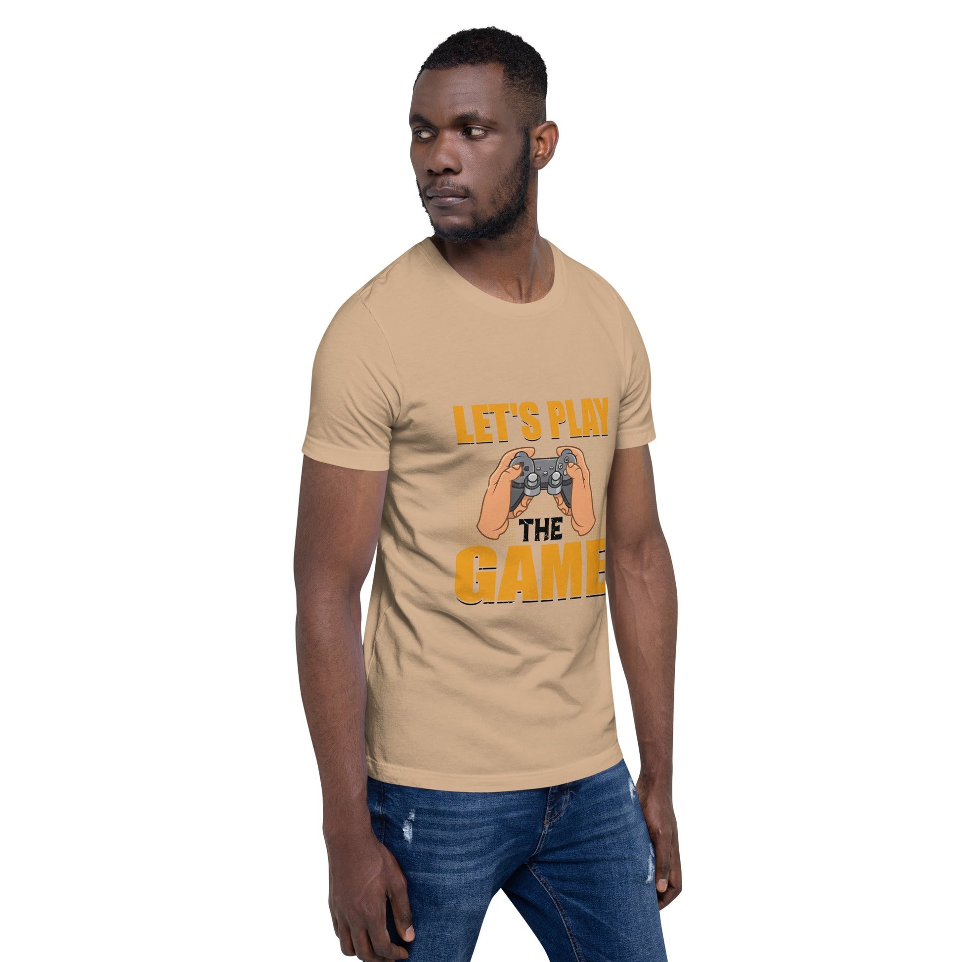 Let's Play the Game in Dark Text - Unisex t-shirt by DarkByteGear