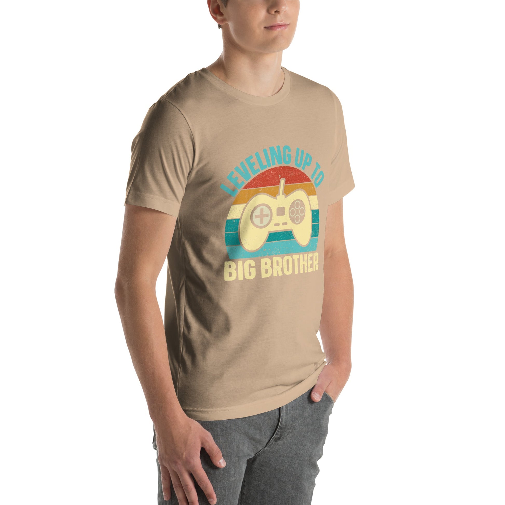 Levelling up to Big Brother V2 in Darker Shade - Unisex t-shirt by DarkByteGear