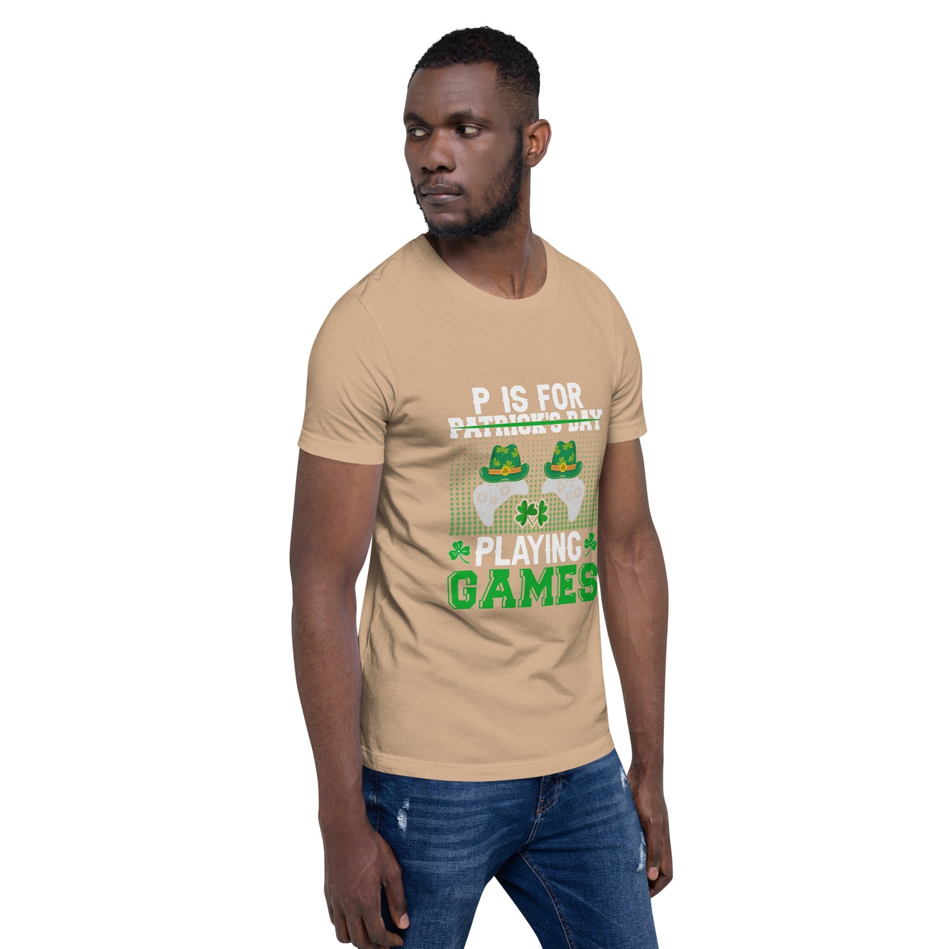 P is for "Playing Games" - Unisex t-shirt by DarkByteGear