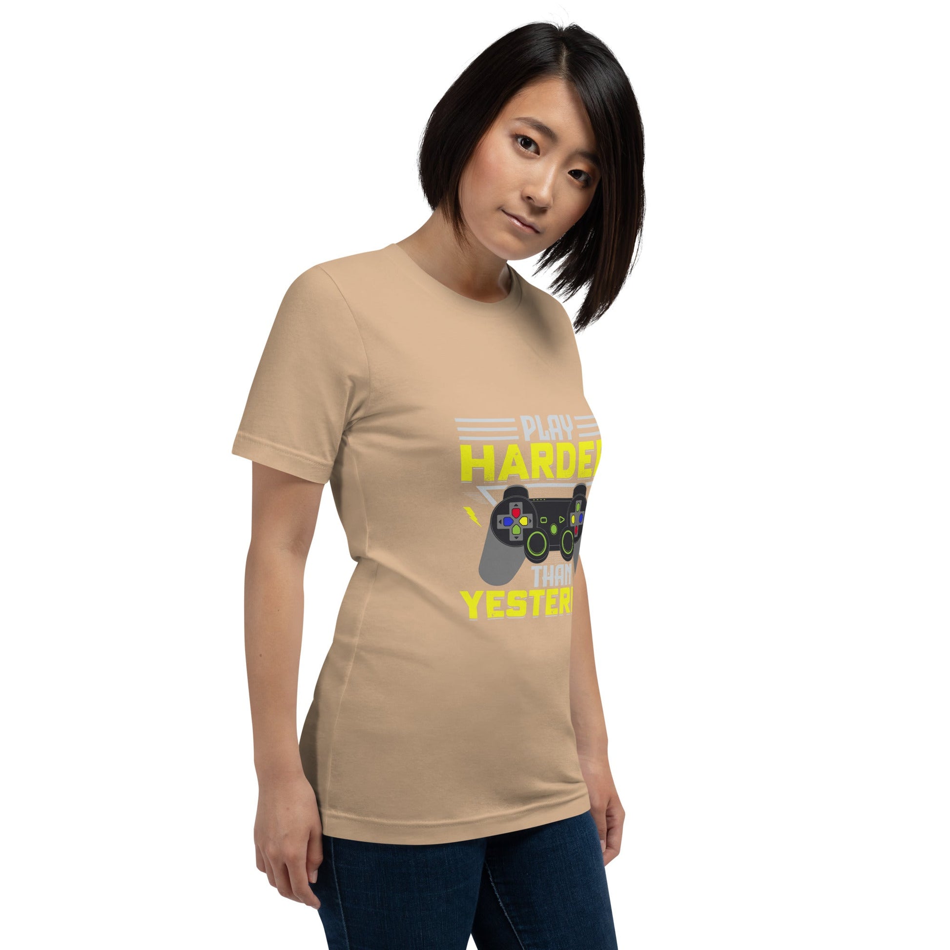 Play harder than Yesterday - Unisex t-shirt by DarkByteGear