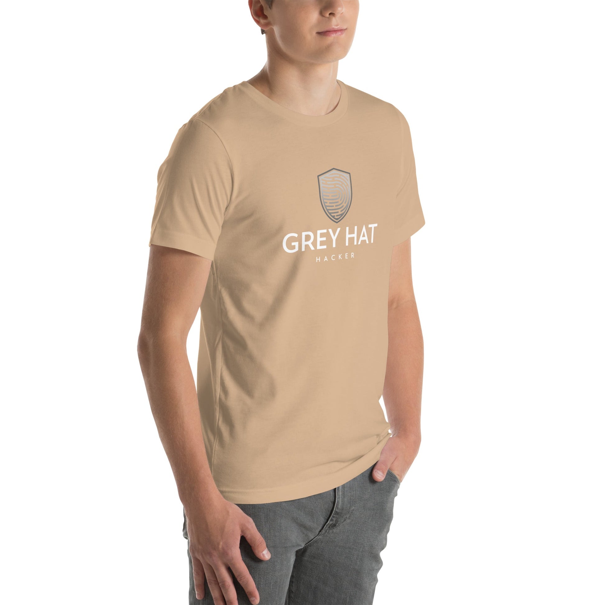 Grey Hat Hacker - Short-Sleeve Unisex T-Shirt by DarkByteGear