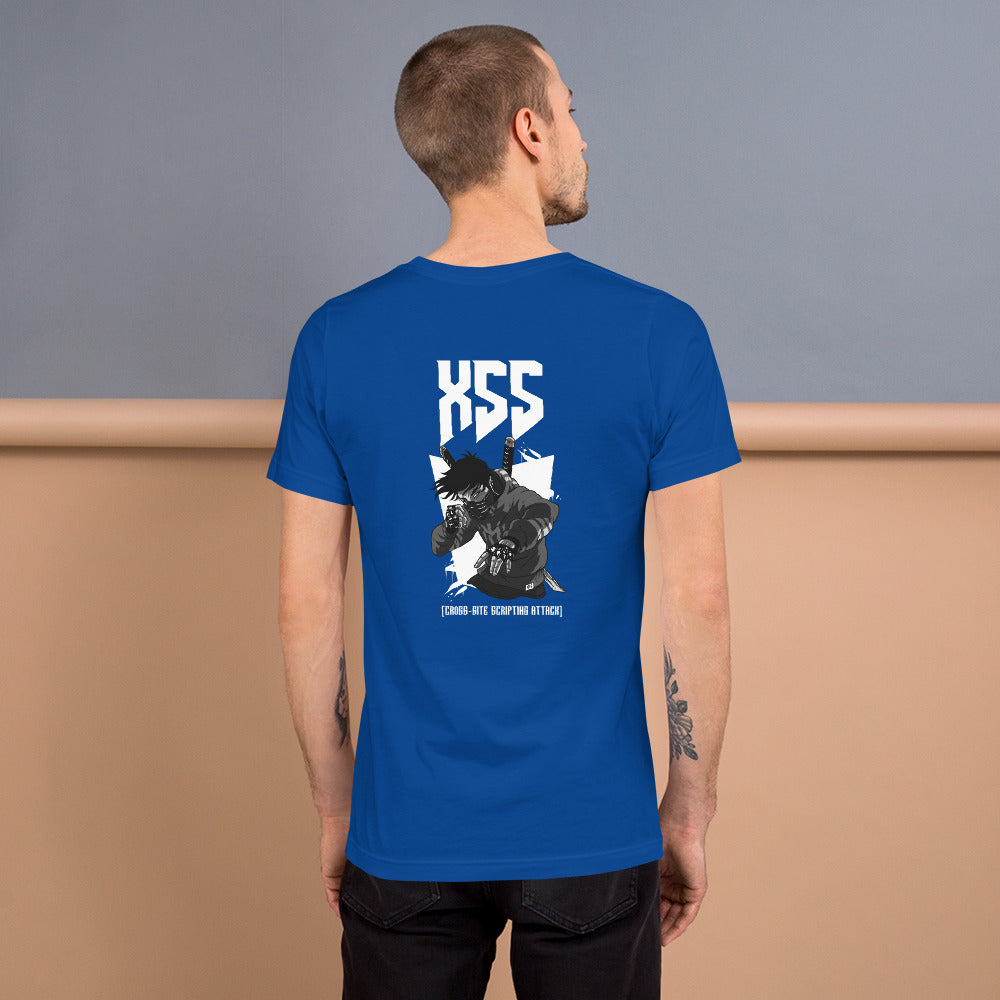 XSS cross-site scripting attack - Unisex t-shirt by DarkByteGear