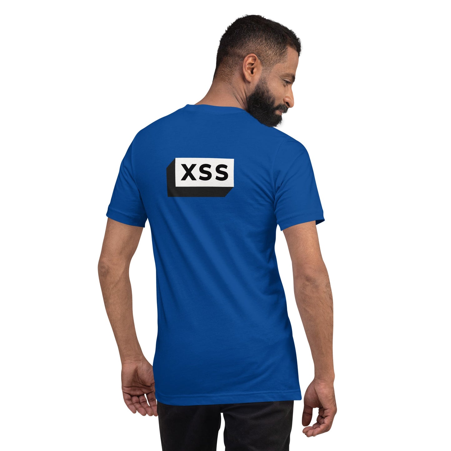 XSS- Unisex t-shirt (back print) by DarkByteGear