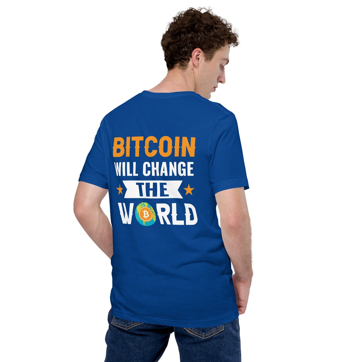 Bitcoin will change the World Unisex t-shirt by DarkByteGear