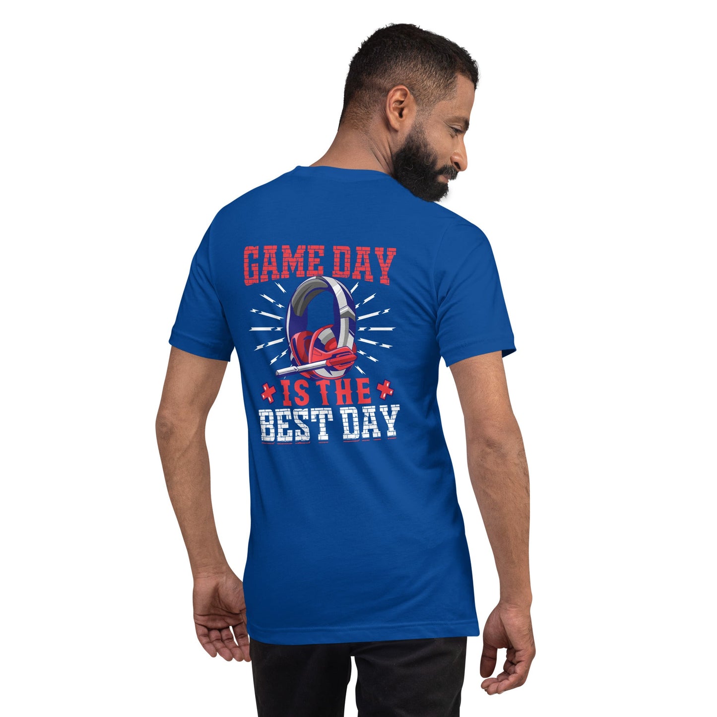 Game Day is the Best Day Shagor Unisex t-shirt ( Back Print ) by DarkByteGear