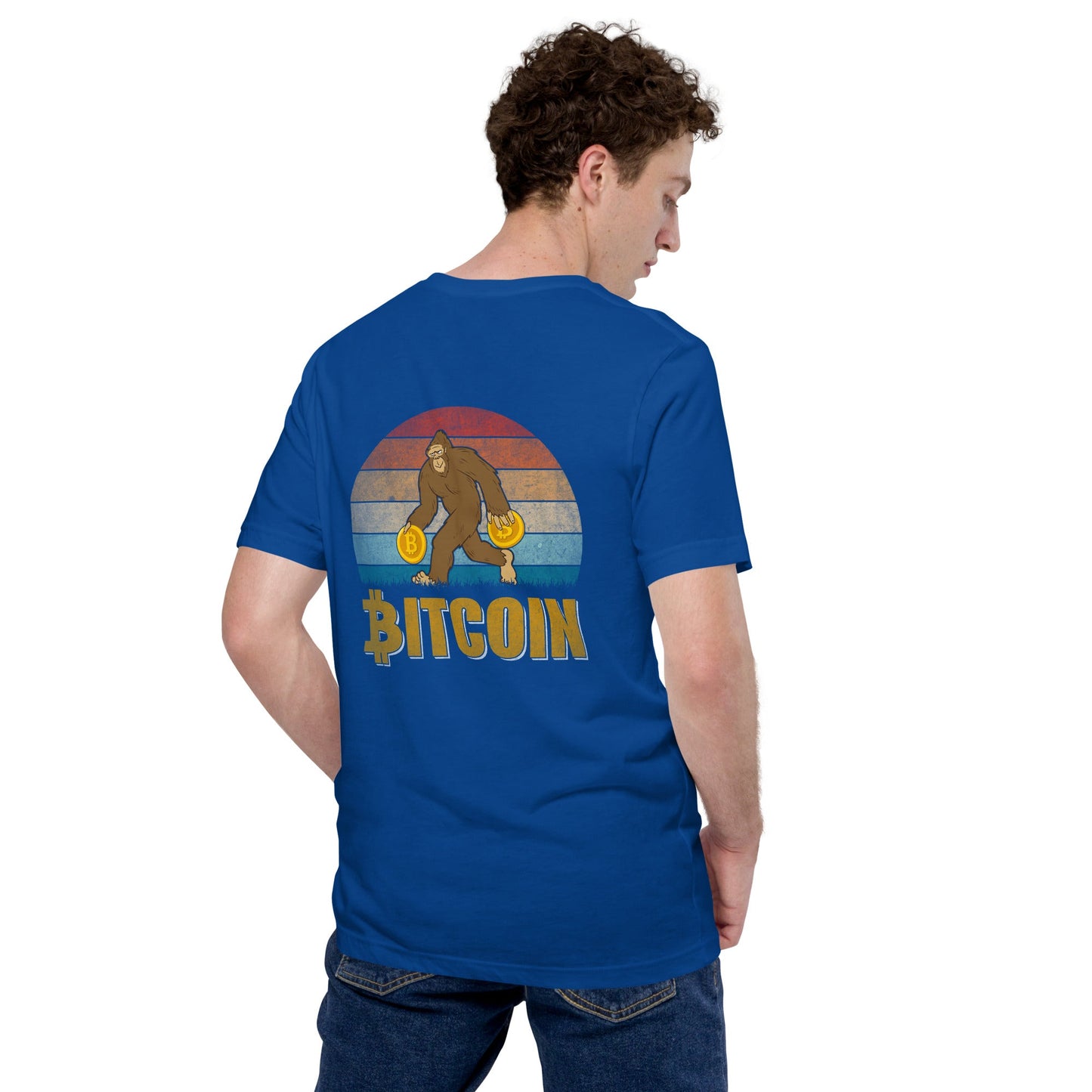 Bitcoin Ape - Unisex t-shirt ( Back Print ) by DarkByteGear