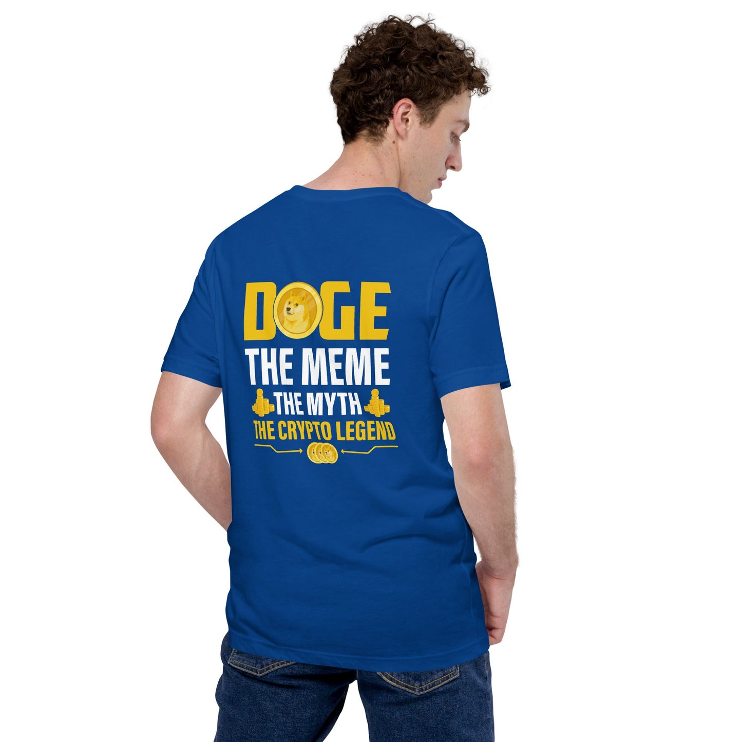Doge the Meme, the Myth, the Crypto Legend - Unisex t-shirt ( Back Print ) by DarkByteGear
