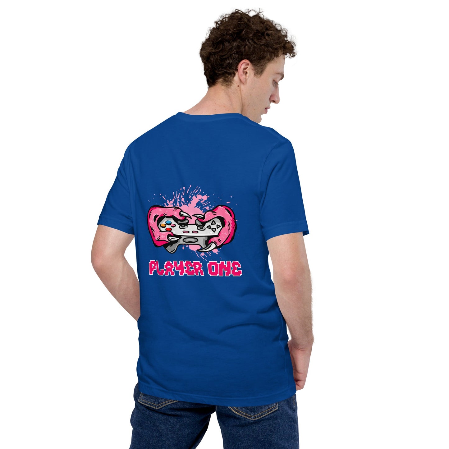 Player One - Unisex t-shirt ( Back Print ) by DarkByteGear