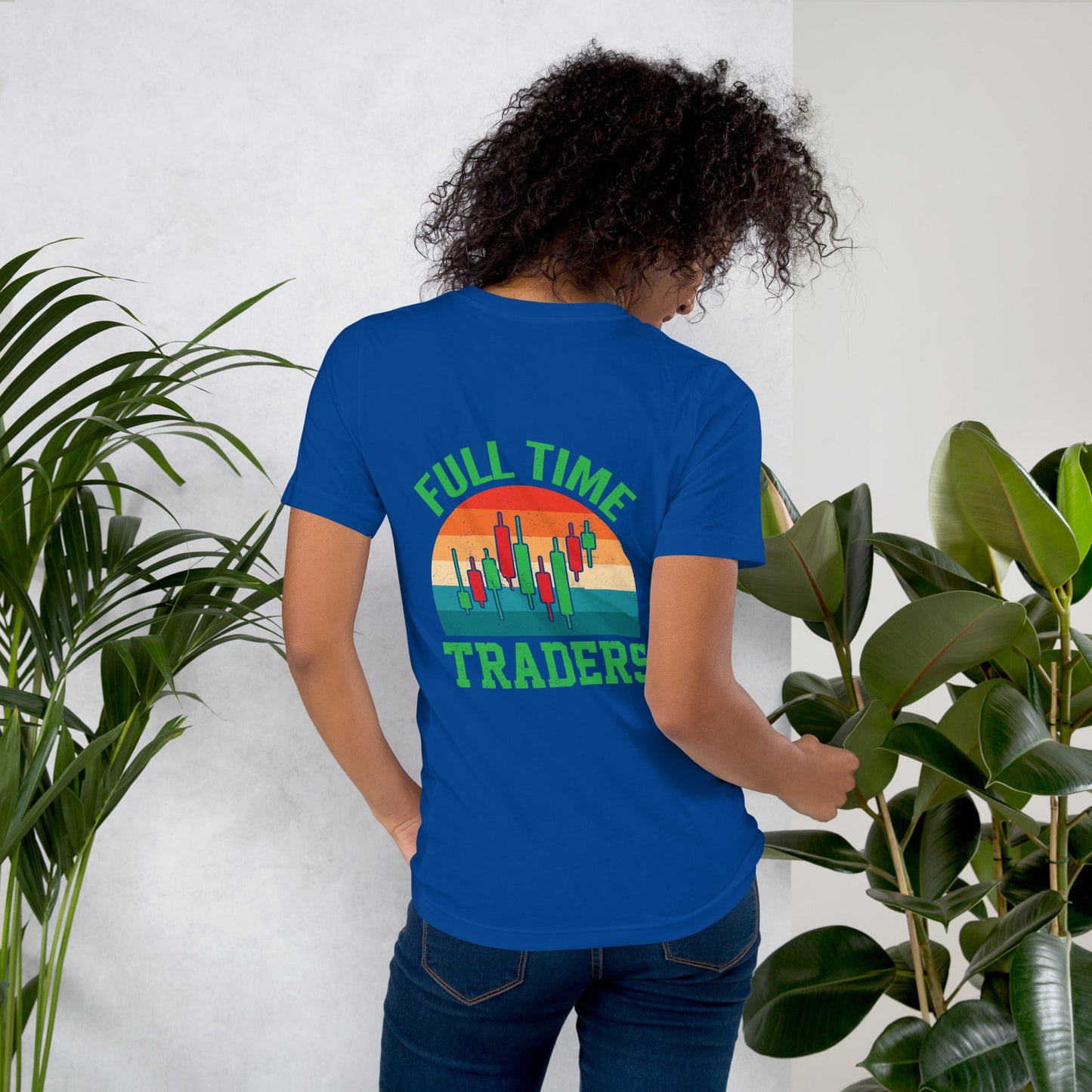 Full Time Trader ( Shagor ) - Unisex t-shirt ( Back Print ) by DarkByteGear