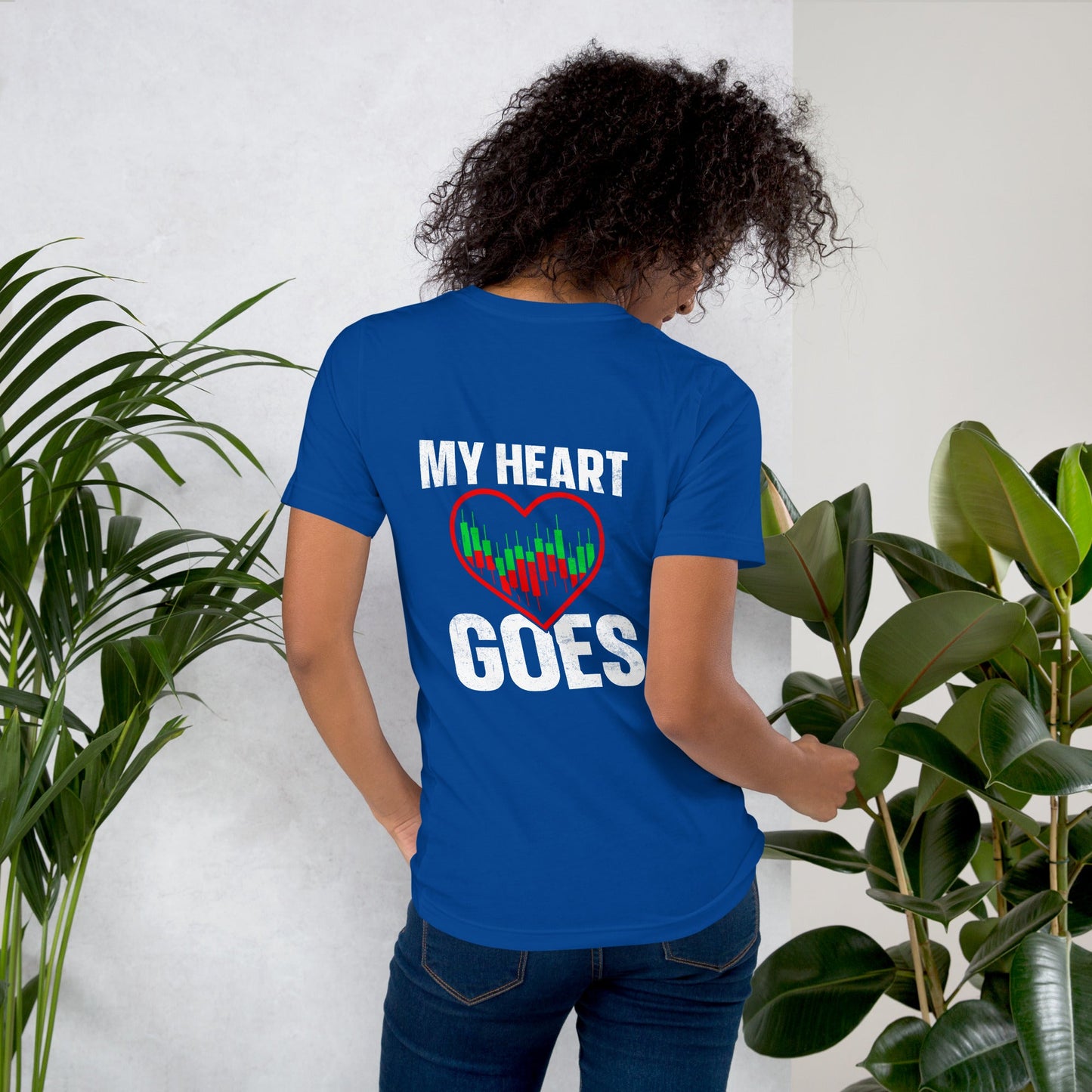 My Heart Goes - Unisex t-shirt ( Back Print ) by DarkByteGear