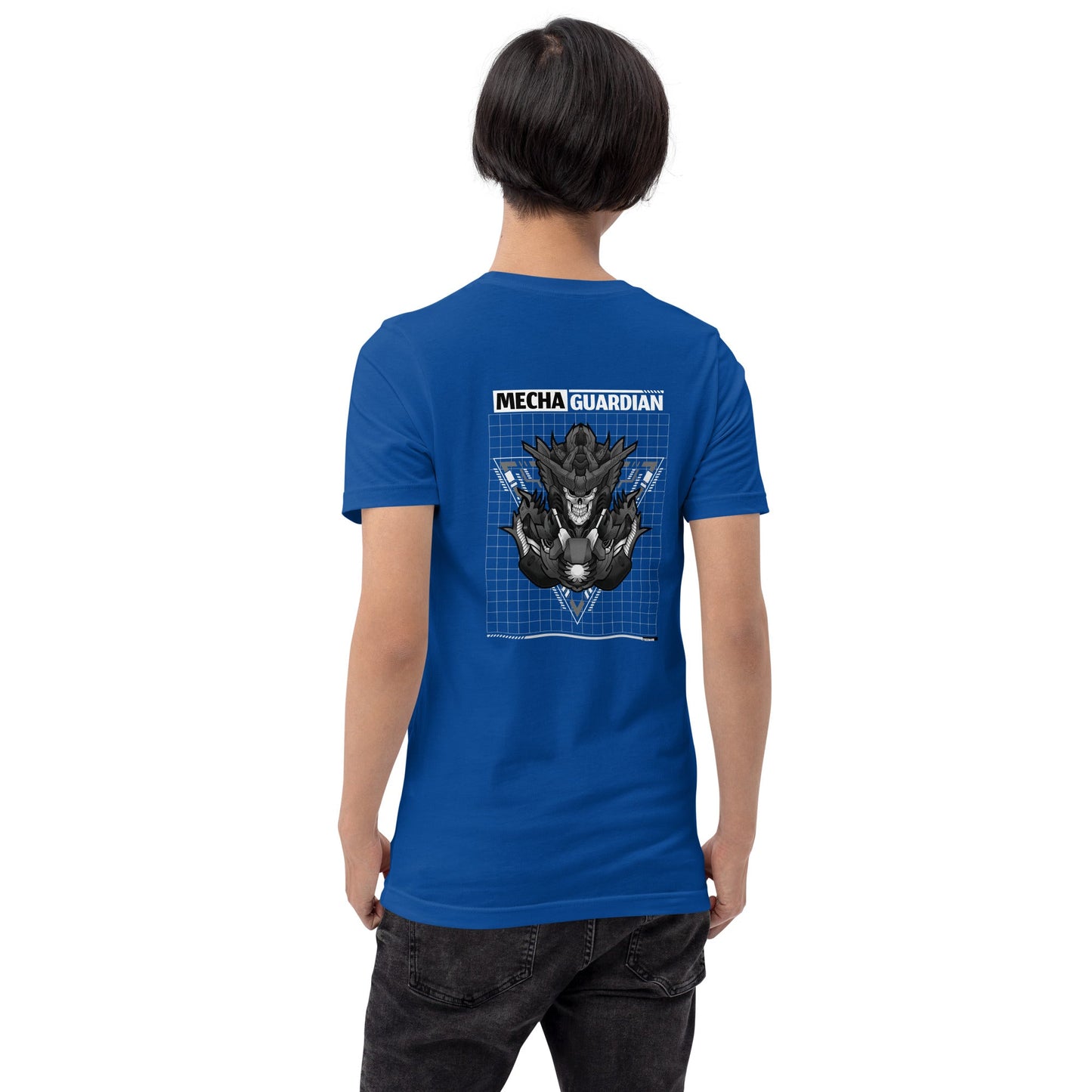 Mecha Guardian - Unisex t-shirt ( Back Print ) by DarkByteGear