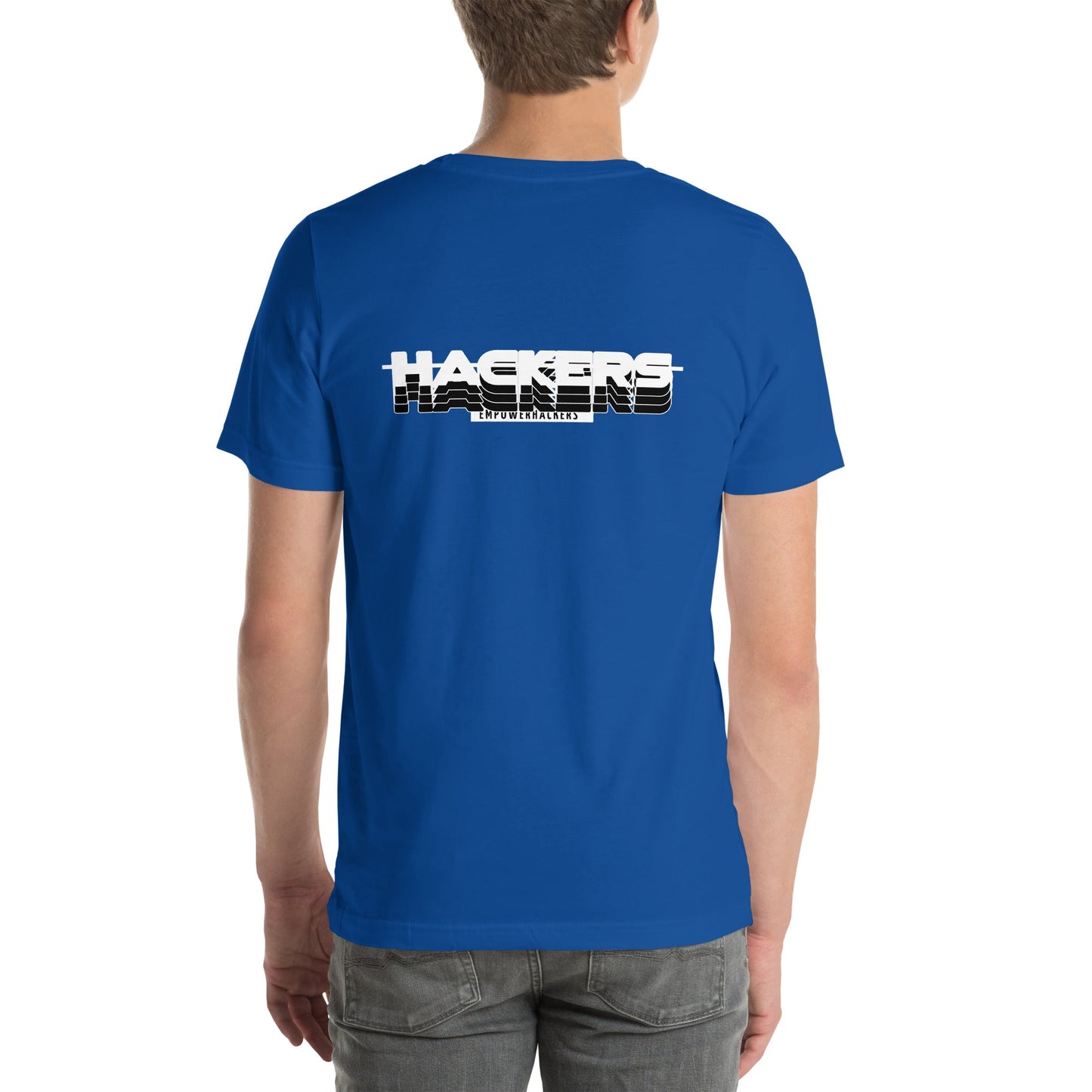Hackers Empower Hackers V3 - Unisex t-shirt ( Back Print ) by DarkByteGear