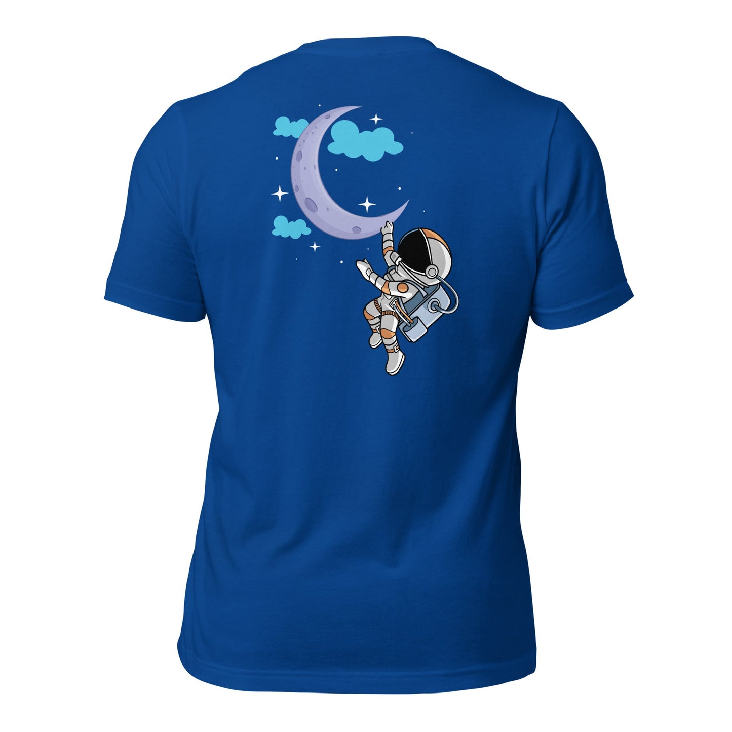 Full Moon Astronaut - Unisex t-shirt ( Back Print ) by DarkByteGear