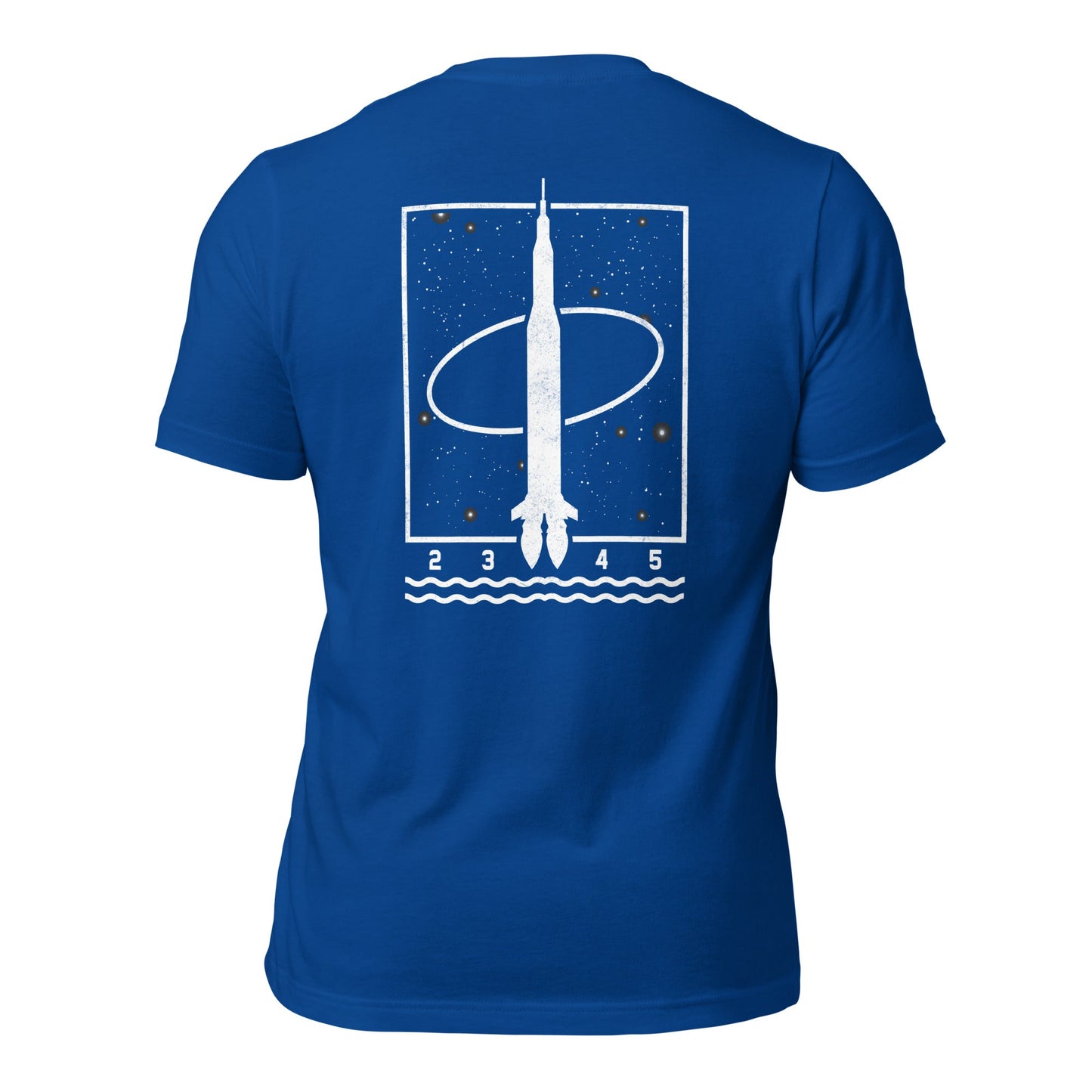 1 2 3 4 5 - Unisex t-shirt (back print) by DarkByteGear