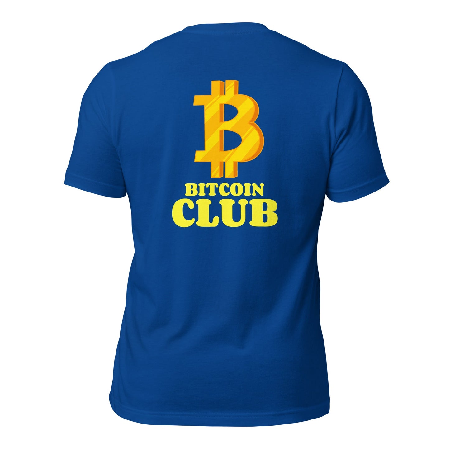 BITCOIN CLUB V5 - Unisex t-shirt ( Back Print ) by DarkByteGear