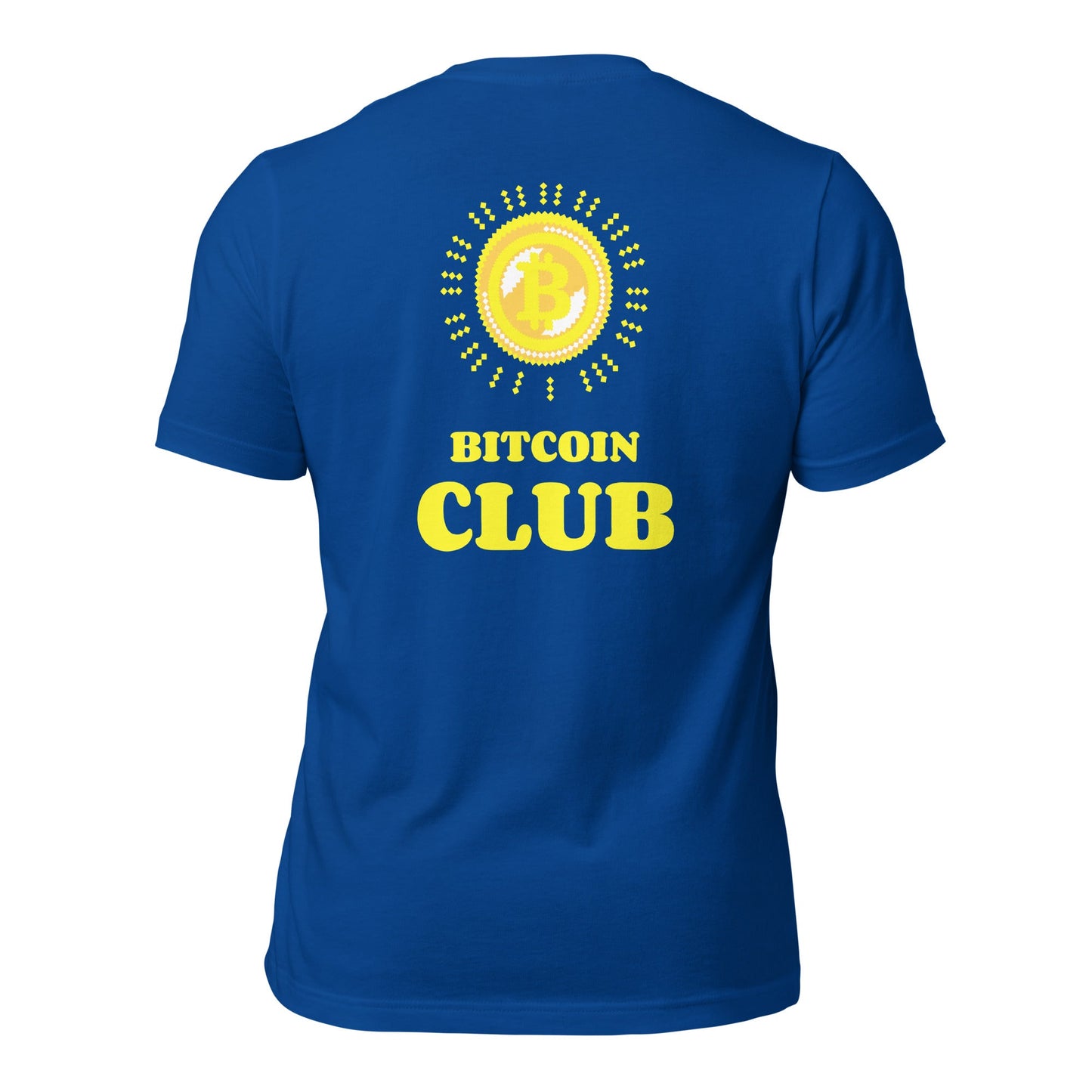 BITCOIN CLUB - Unisex t-shirt ( Back Print ) by DarkByteGear