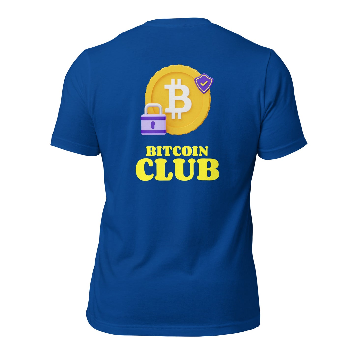 BITCOIN CLUB V7 - Unisex t-shirt ( Back Print ) by DarkByteGear