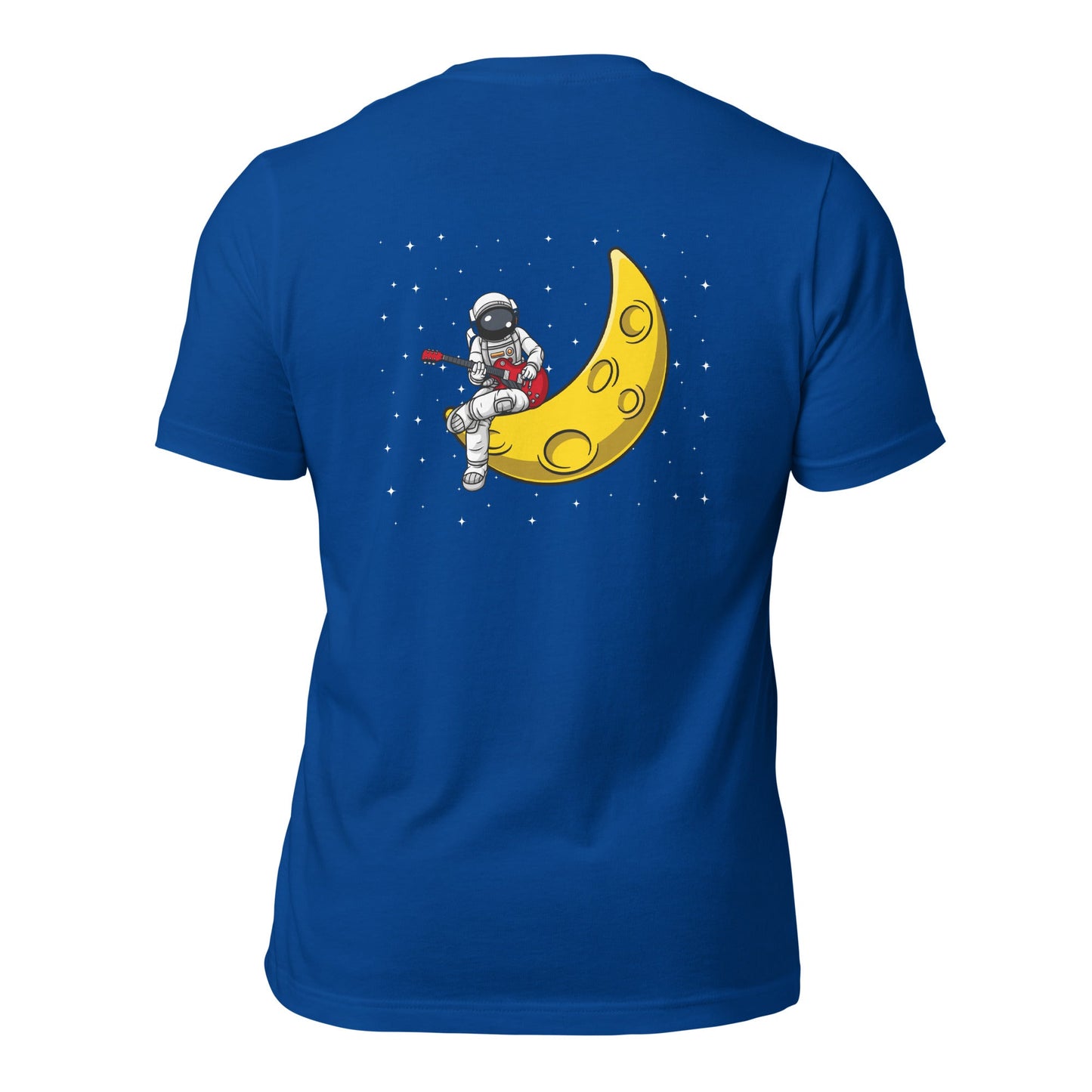 Astronaut Playing - Unisex t-shirt ( Back Print ) by DarkByteGear