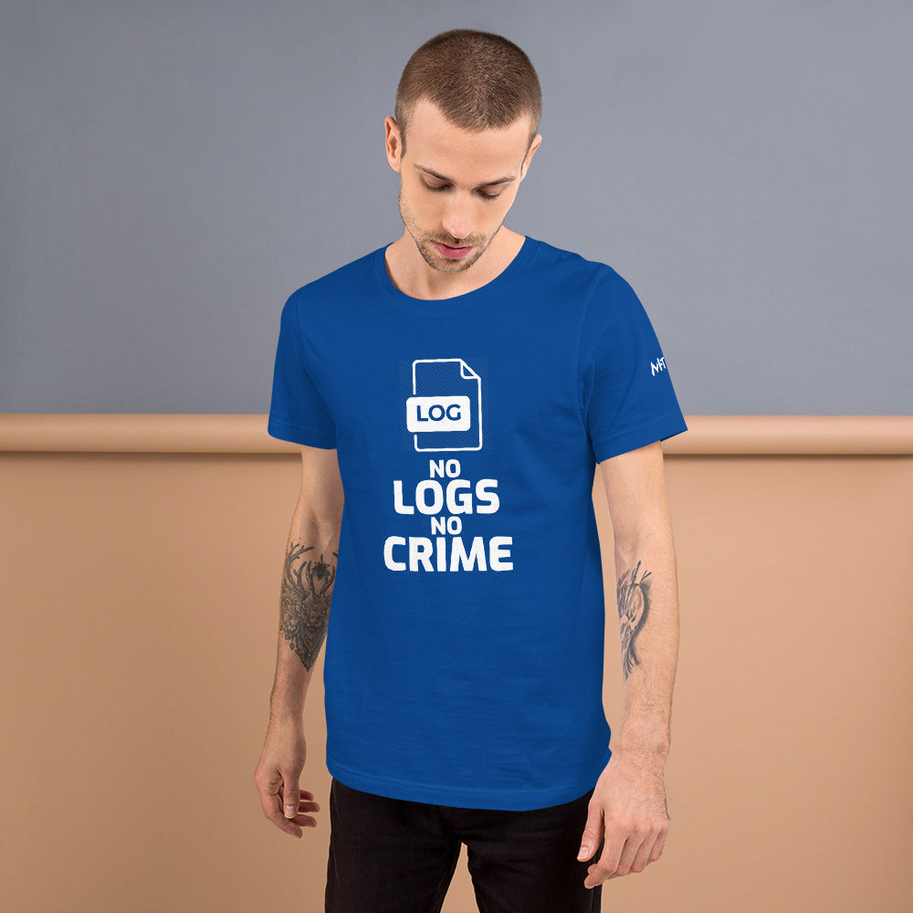 No logs no crime -Unisex t-shirt by DarkByteGear