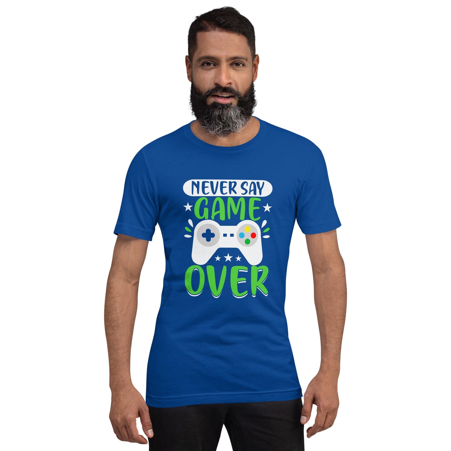 Never say Gameover Unisex t-shirt by DarkByteGear