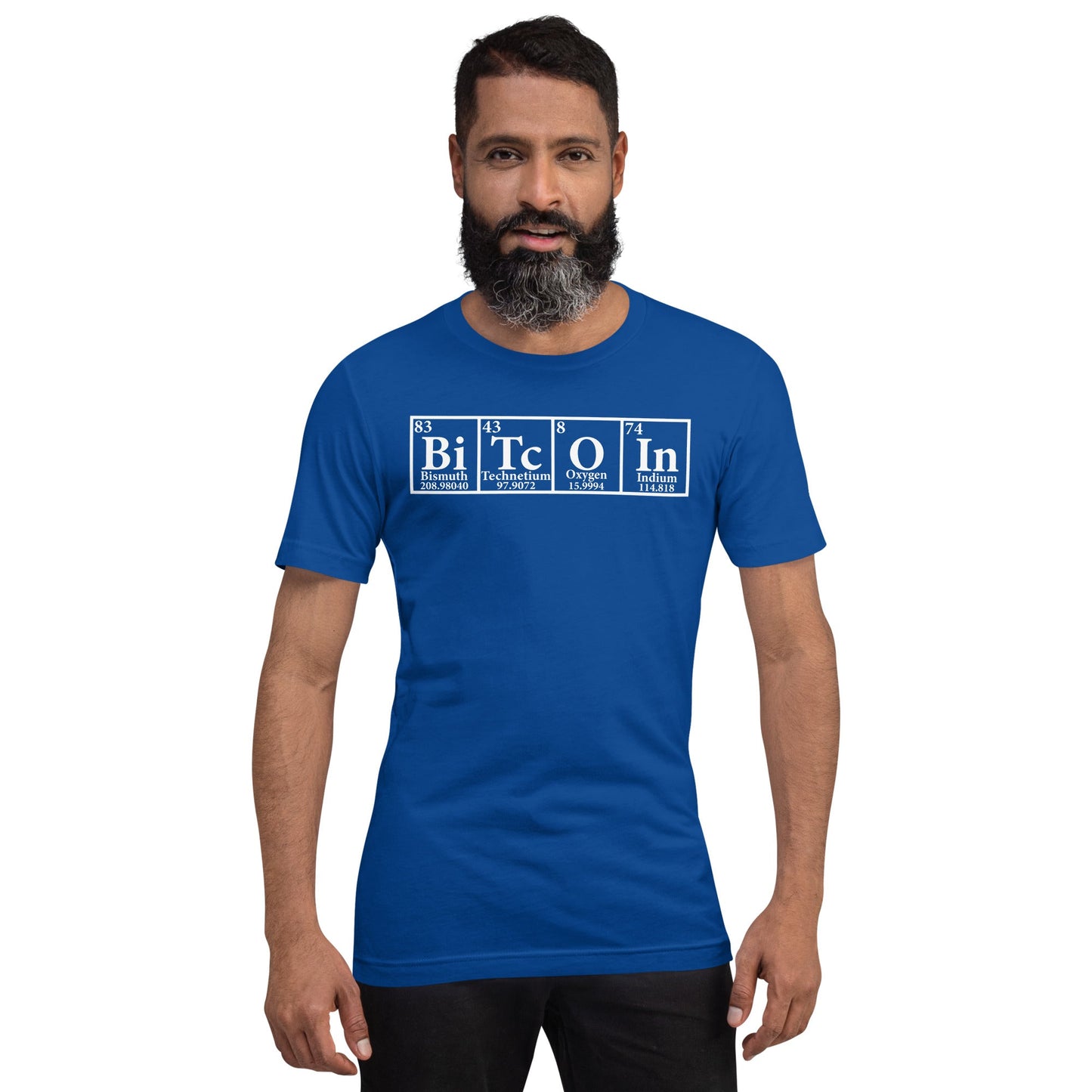 Bitcoin Periodic Table Unisex t-shirt by DarkByteGear